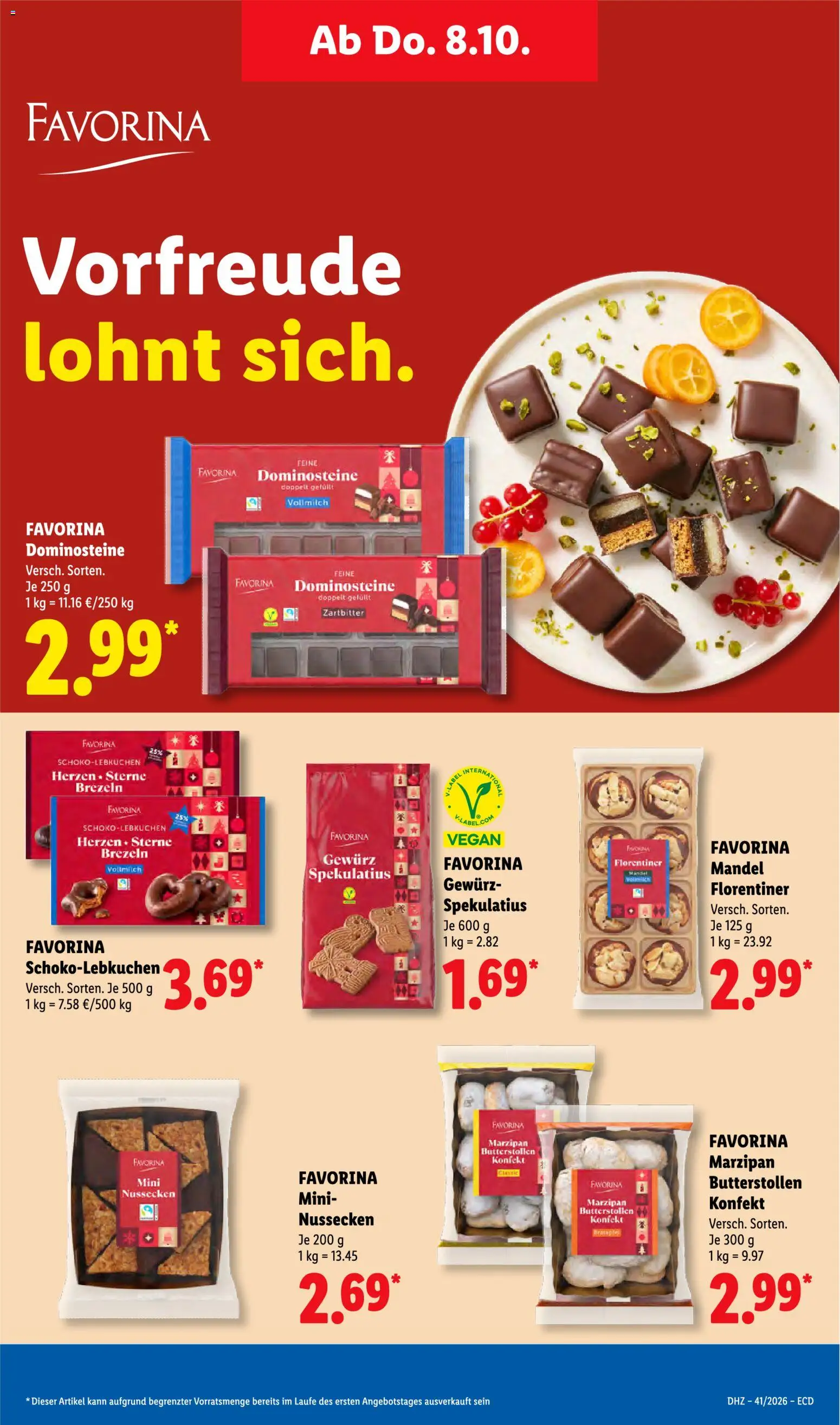 Lidl Německo leták od 05.10.2026 | Strana: 57 | Produkty: Vegan, Spekulatius
