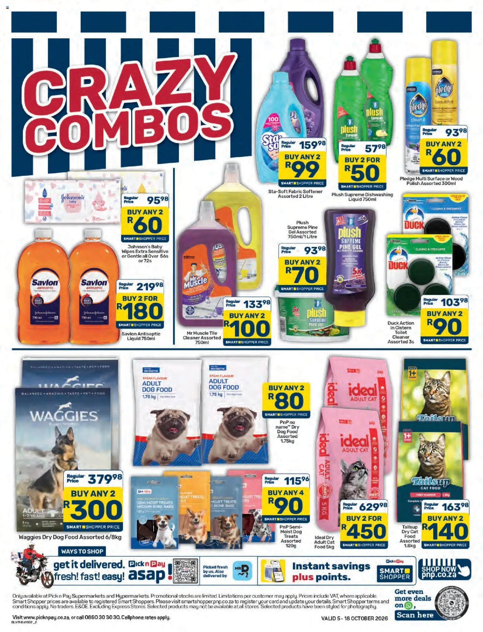 New Pick n Pay catalogue – valid from 05/10/2026 | Page: 2 | Products: Tuna, Toilet, Cat food, Dog food