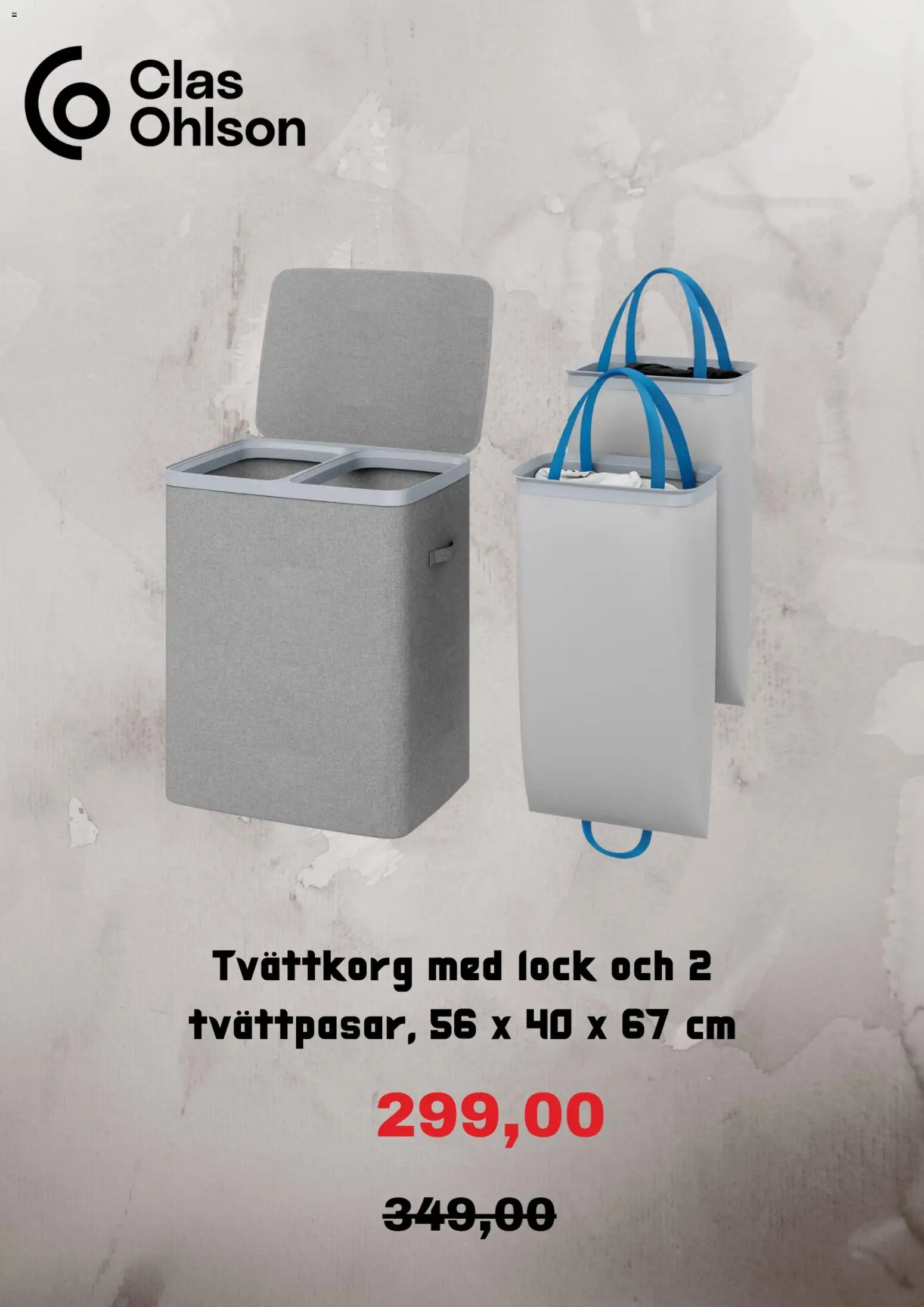 Clas Ohlson reklamblad aktuell från 21/09/2026 | Sida: 6 | Produkter: Tvättkorg, Lock