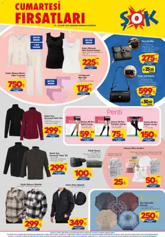 03 Ekim 2026 tarihinden itibaren geçerli olan Şok Market kataloğu önizlemesi | Sayfa: 2 | Ürünler: Gömlek, Pantolon, Pijama, Bağlayıcı