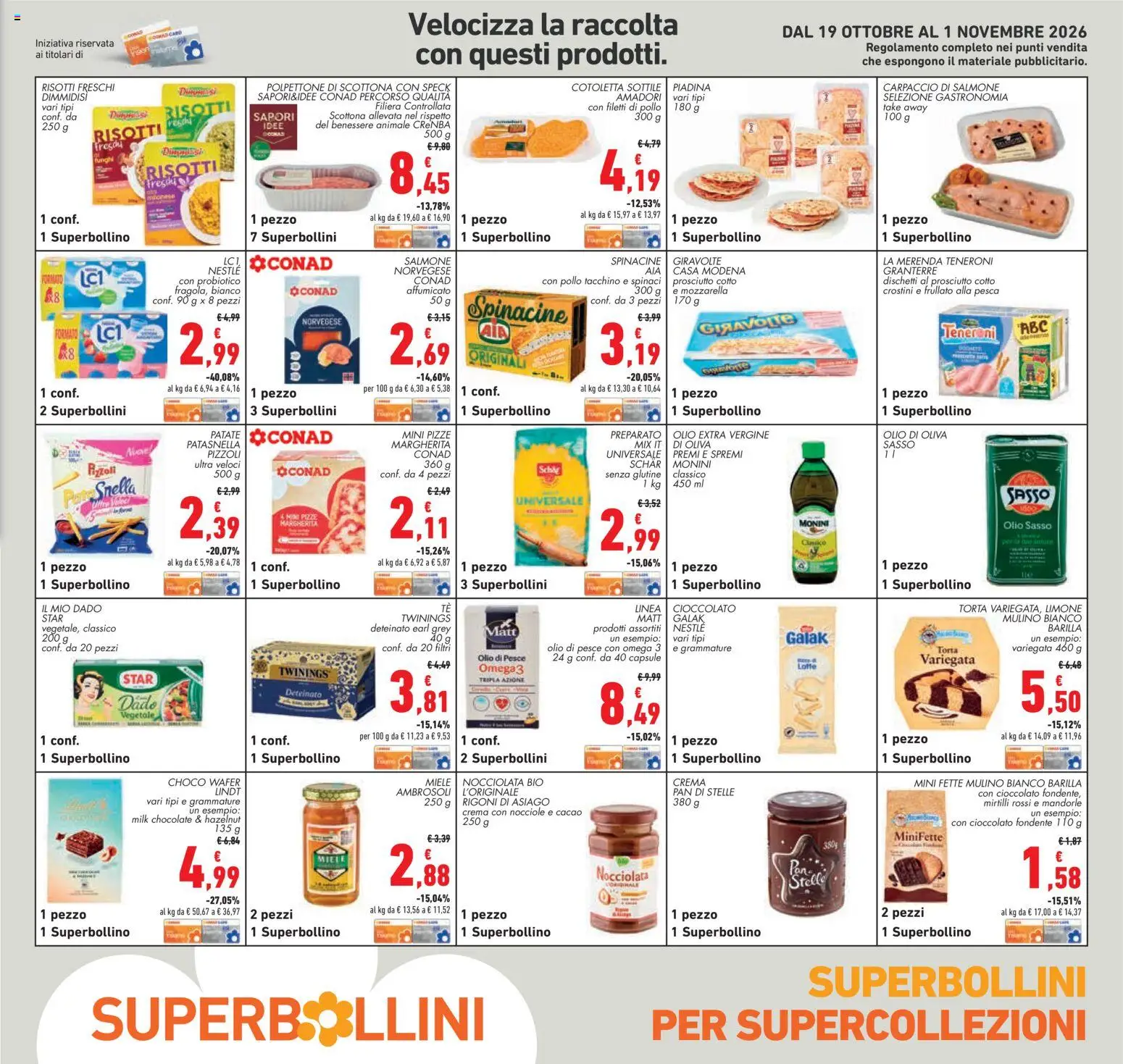 Volantino Conad del 21/10/2026 | Pagina: 25 | Prodotti: Speck, Cioccolato, Carpaccio, Lindt