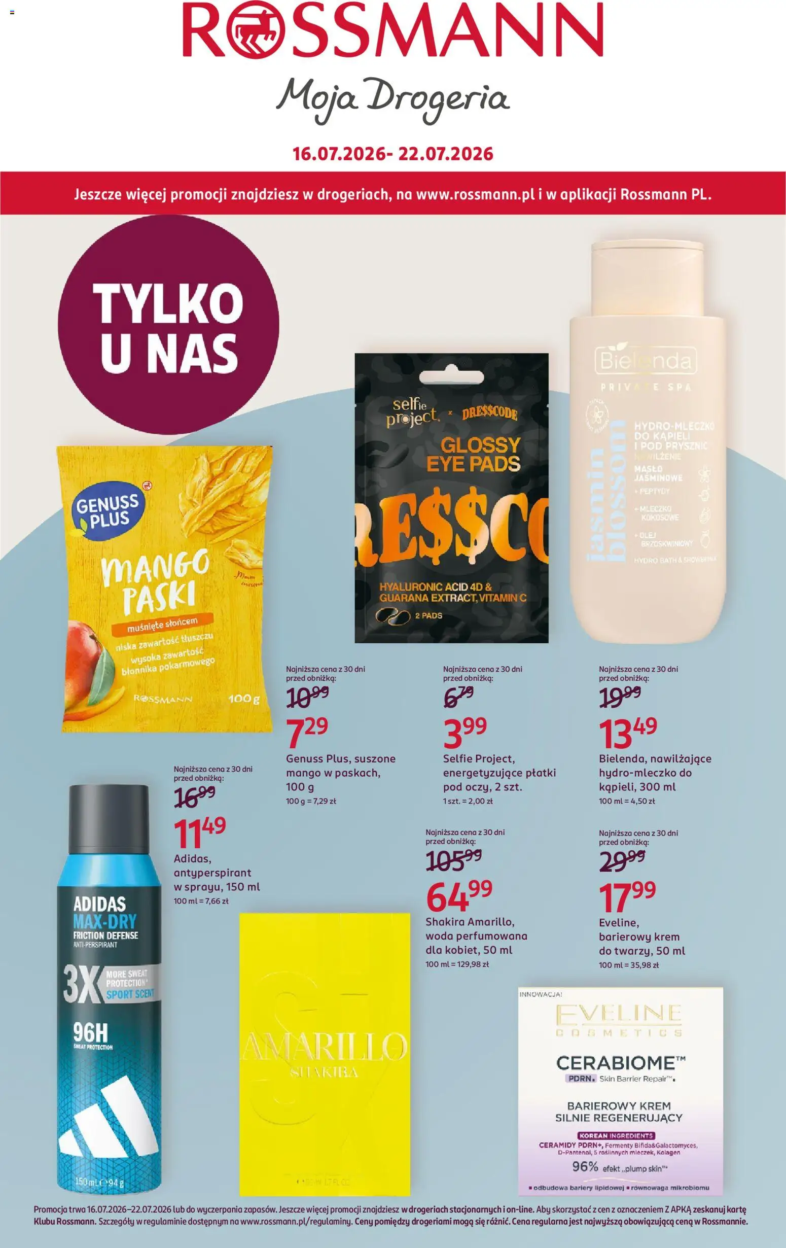Rossmann gazetka od 16.07.2026 | Strona: 1 | Produkty: Mango, Prysznic, Olej, Antyperspirant