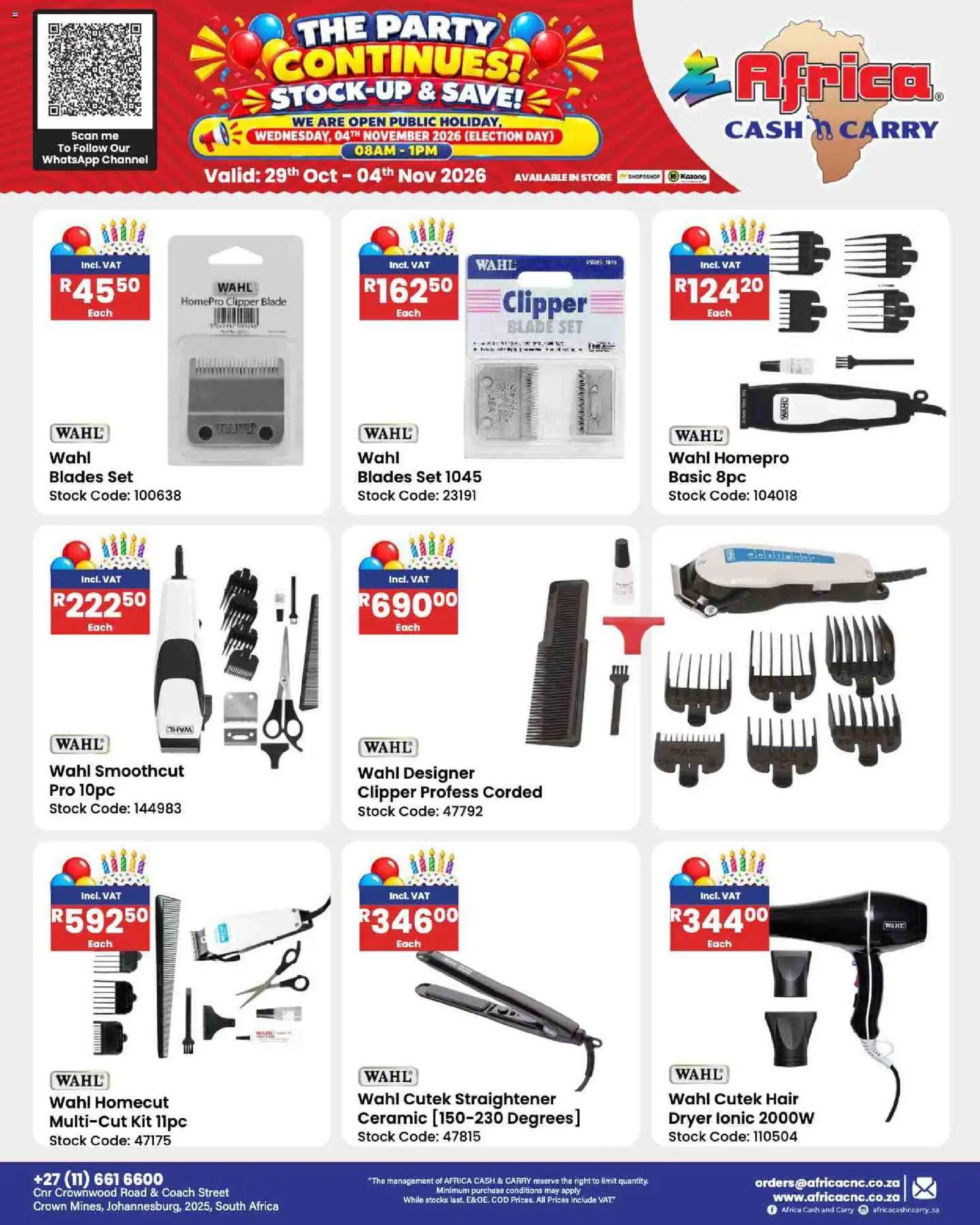New Africa Cash & Carry catalogue – valid from 29/10/2026 | Page: 142