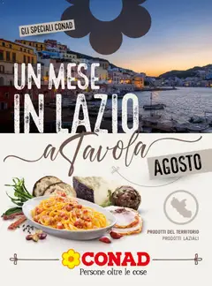 Anteprima del volantino Conad volantino Un Mese in Lazio valido a partire dal 01/08/2026