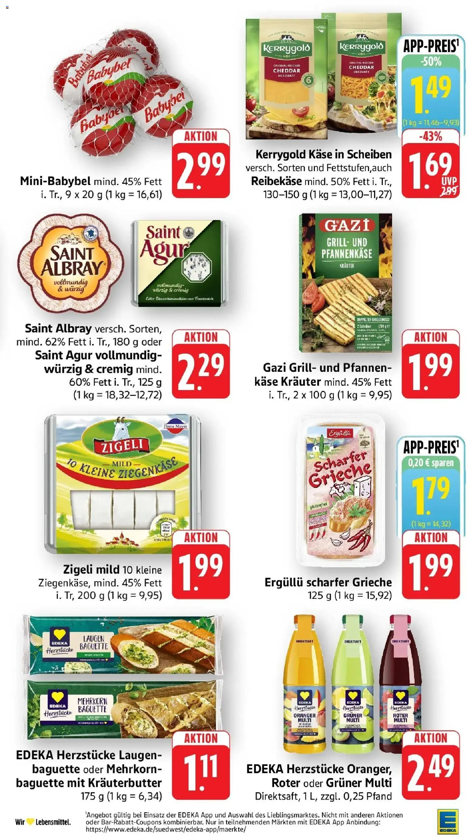Edeka Prospekt Wolfach (ab 10.08.2026) » Angebote Online | Seite: 15 | Produkte: Grill, Ziegenkäse, Babybel, Reibekase
