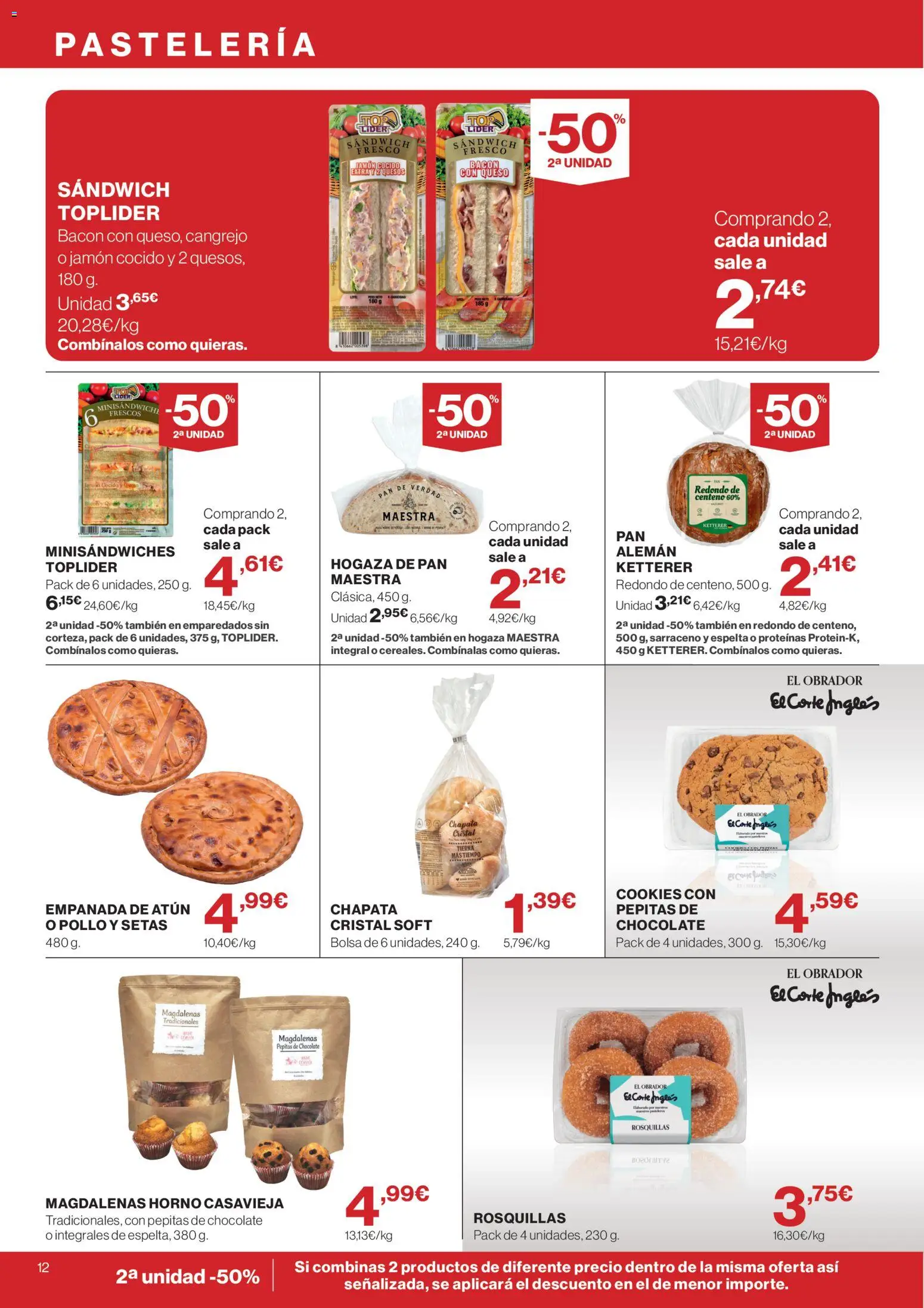 Supercor folleto │ válido desde el 18.06.2026 | Página: 12 | Productos: Jamón, Magdalenas, Bolsa, Horno