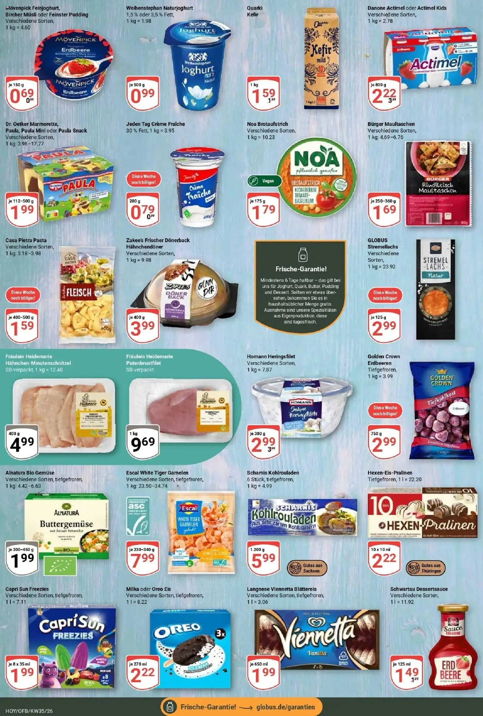 Globus Prospekt Hoyerswerda – gültig ab 24.08.2026 | Seite: 14 | Produkte: Milka, Creme, Pasta, Rindfleisch
