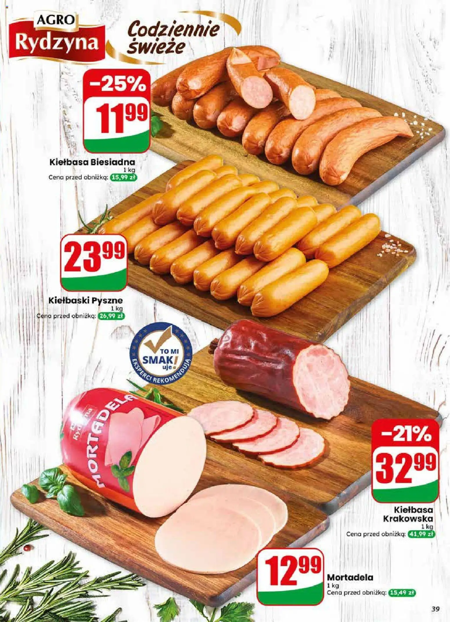 Dino gazetka od 10.06.2026 | Strona: 39 | Produkty: Kiełbasa, Mortadela, Kiełbaski, Kiełbasa krakowska