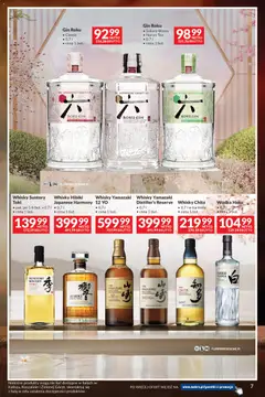 Pogląd oferty "Makro gazetka - Whisky" - ważna od 29.09.2026 | Strona: 7 | Produkty: Whisky Single Malt, Vodka, Gin, Wódka