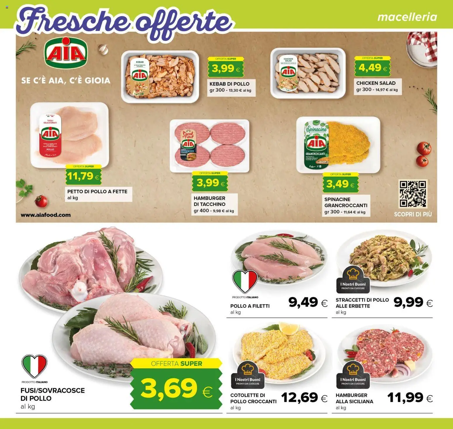 Volantino Tigre del 29/07/2026 | Pagina: 4 | Prodotti: Petto di Pollo, Pollo, Tacchino, Hamburger