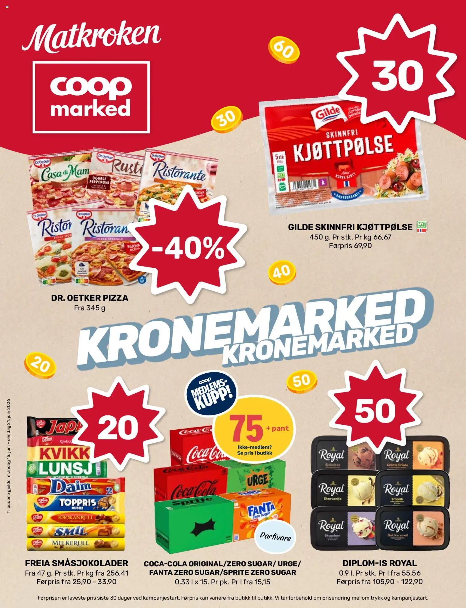 {H1} | Side: 1 | Produkter: Bronzing pearls, Sjokolade, Pizza, Kjeks