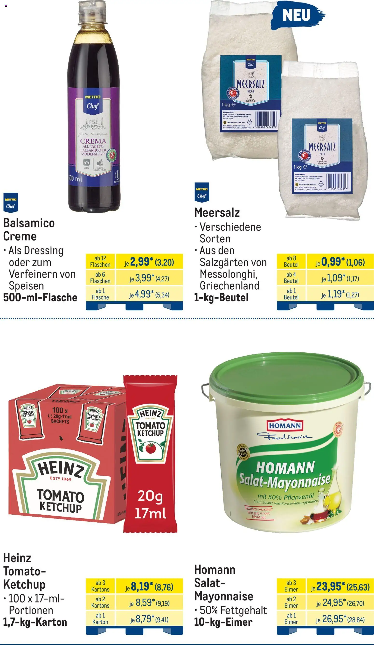 Metro Monats-Menü – gültig ab 01.07.2026 | Seite: 10 | Produkte: Dressing, Creme, Ketchup, Salat