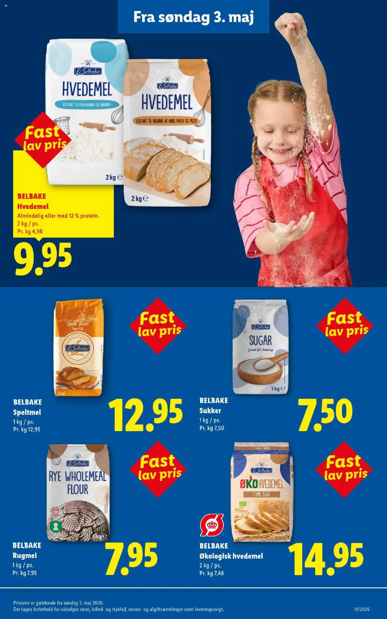 Lidl tilbudsavis – gyldig fra 13/09/2026 | Side: 43 | Produkter: Hvedemel, Kager, Sukker