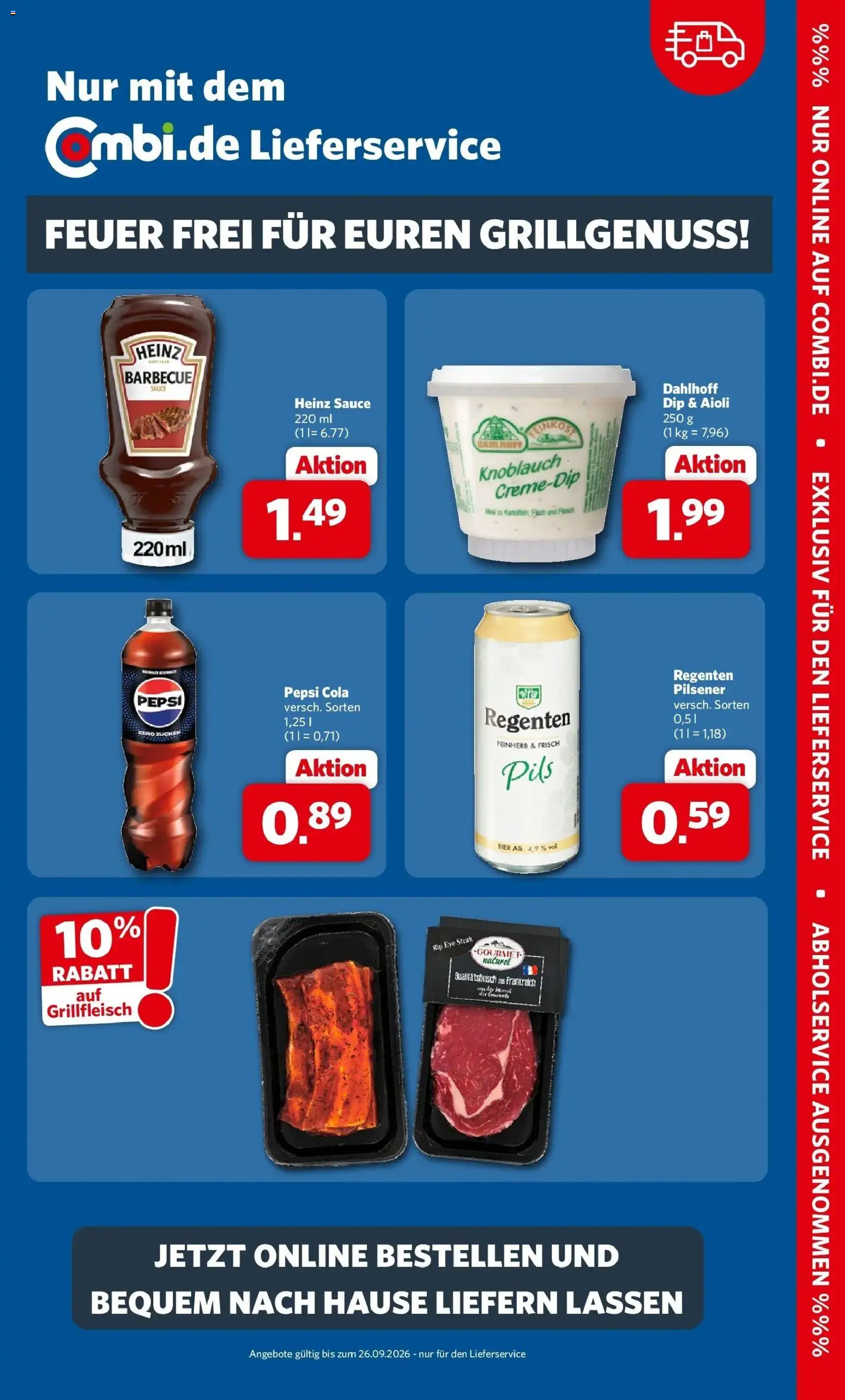 Combi Prospekt Dülmen – gültig ab 21.09.2026 | Seite: 29 | Produkte: Cola, Pils, Knoblauch, Fleisch