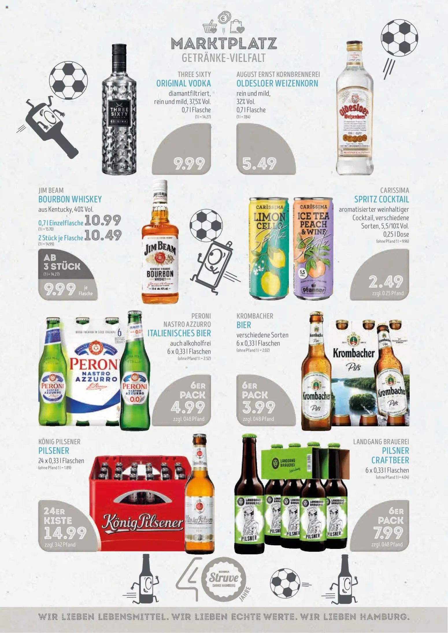 Edeka Struve Prospekt – gültig ab 29.06.2026 | Seite: 13 | Produkte: Jim beam, Konig pilsener, Vodka, Bourbon