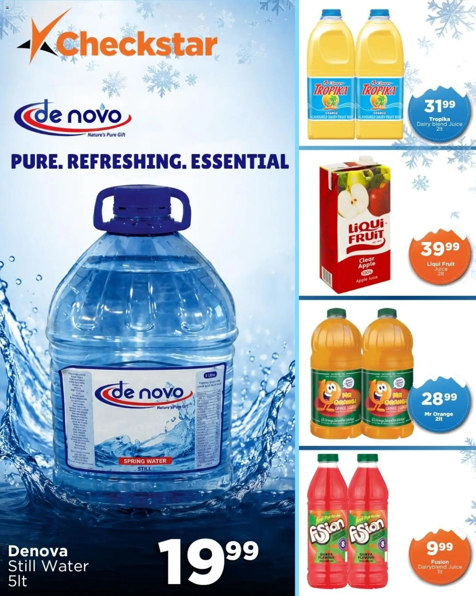 New Check Star catalogue – valid from 25.05.2026 | Page: 5 | Products: Juice, Water, Fruit, Dairy blend