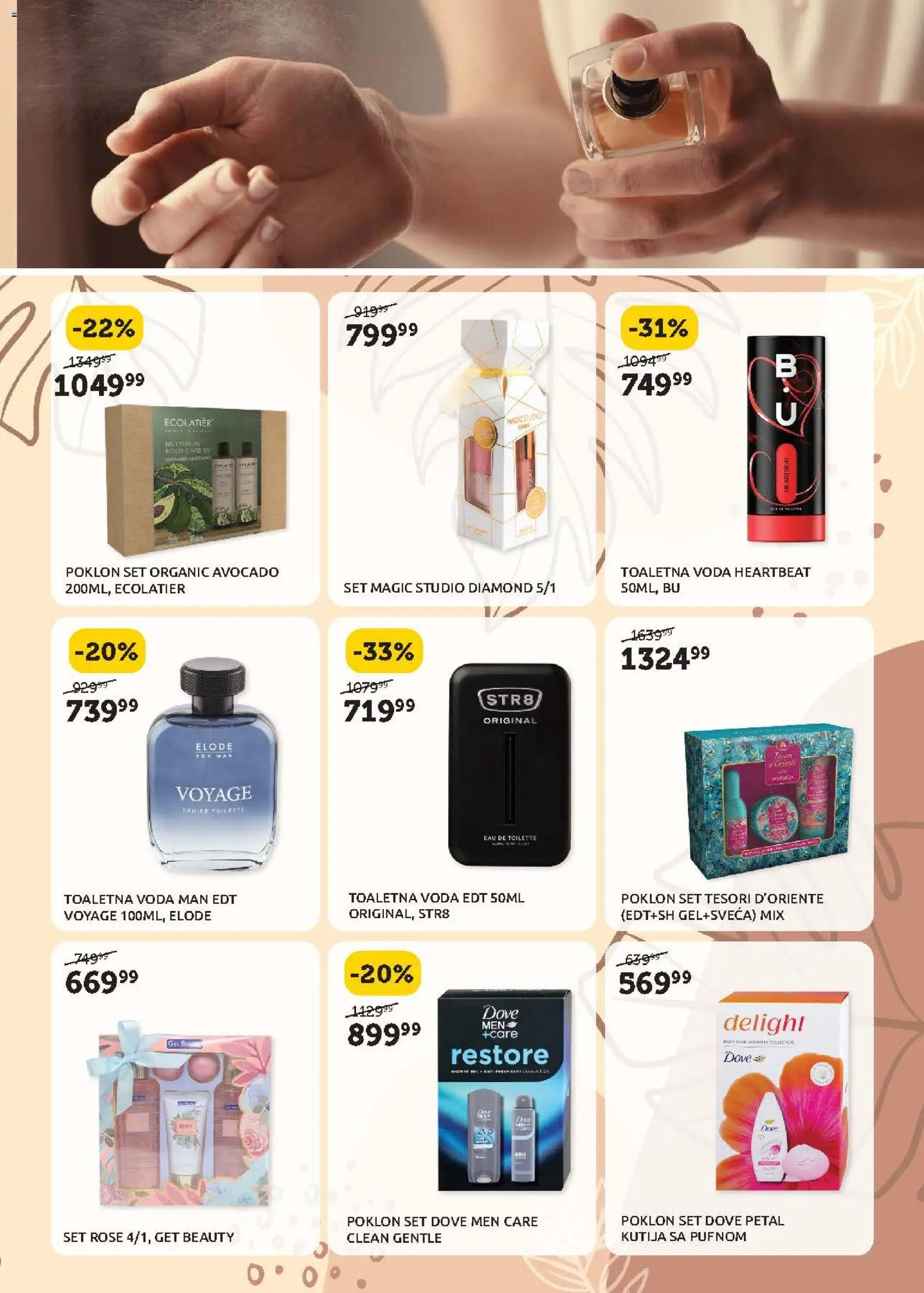 SuperVERO katalog - važi od 07.05.2026 | Strana: 15 | Proizvode: Toaletna voda, Kutija, Voda, Dove