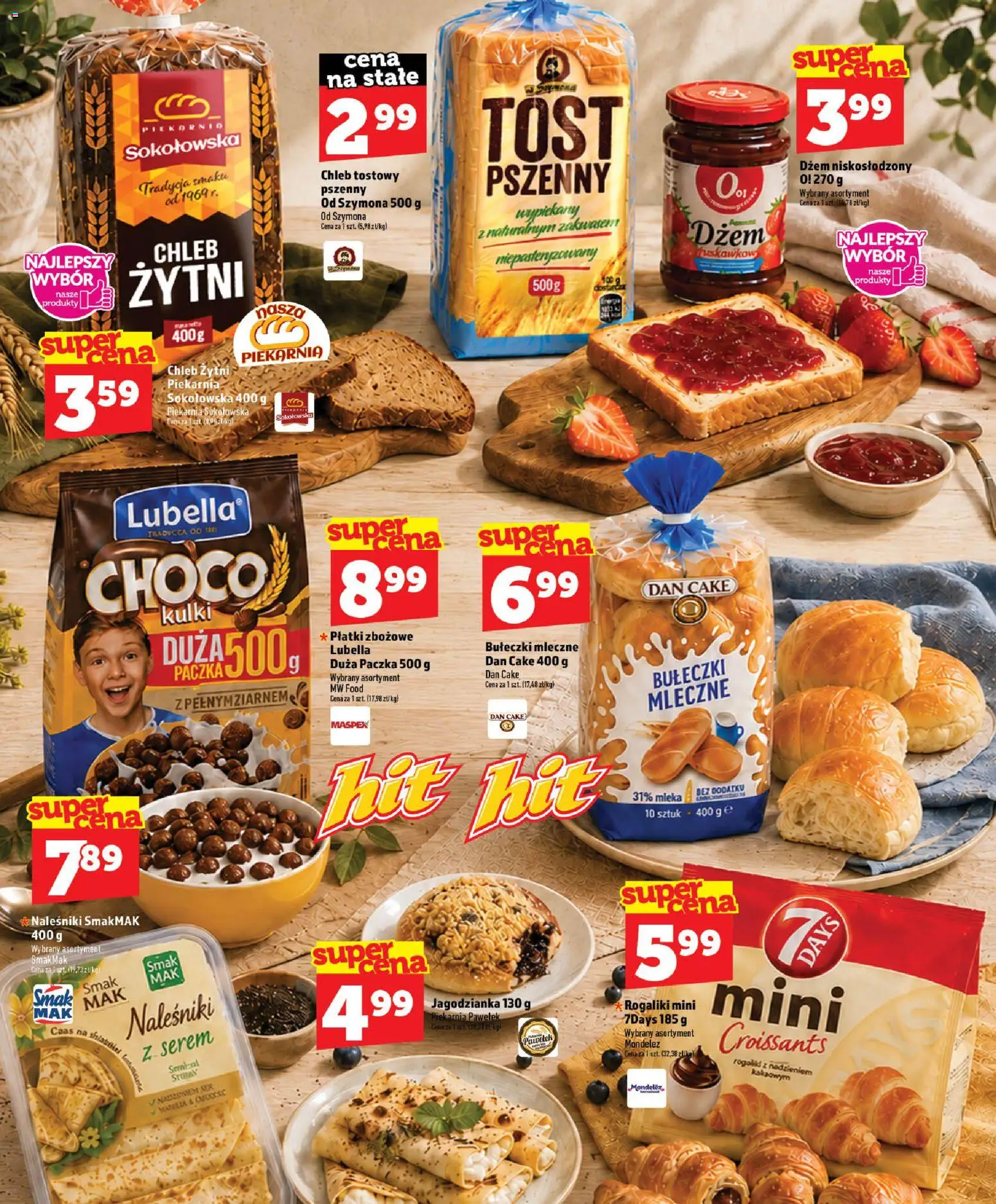 Topaz gazetka - MAZ od 06.08.2026 | Strona: 24 | Produkty: Dżem, Chleb, Płatki, Naleśniki