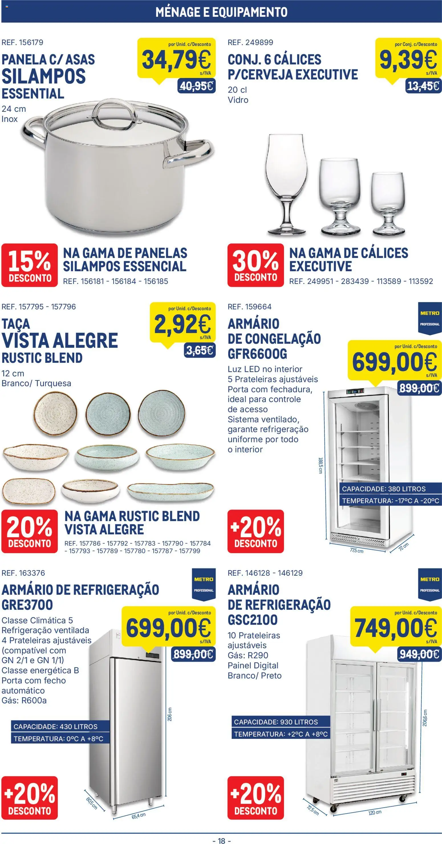 Makro folheto │ válido de 08/09/2026 | Página: 18 | Produtos: Luz LED, Armário, Panela, Panelas