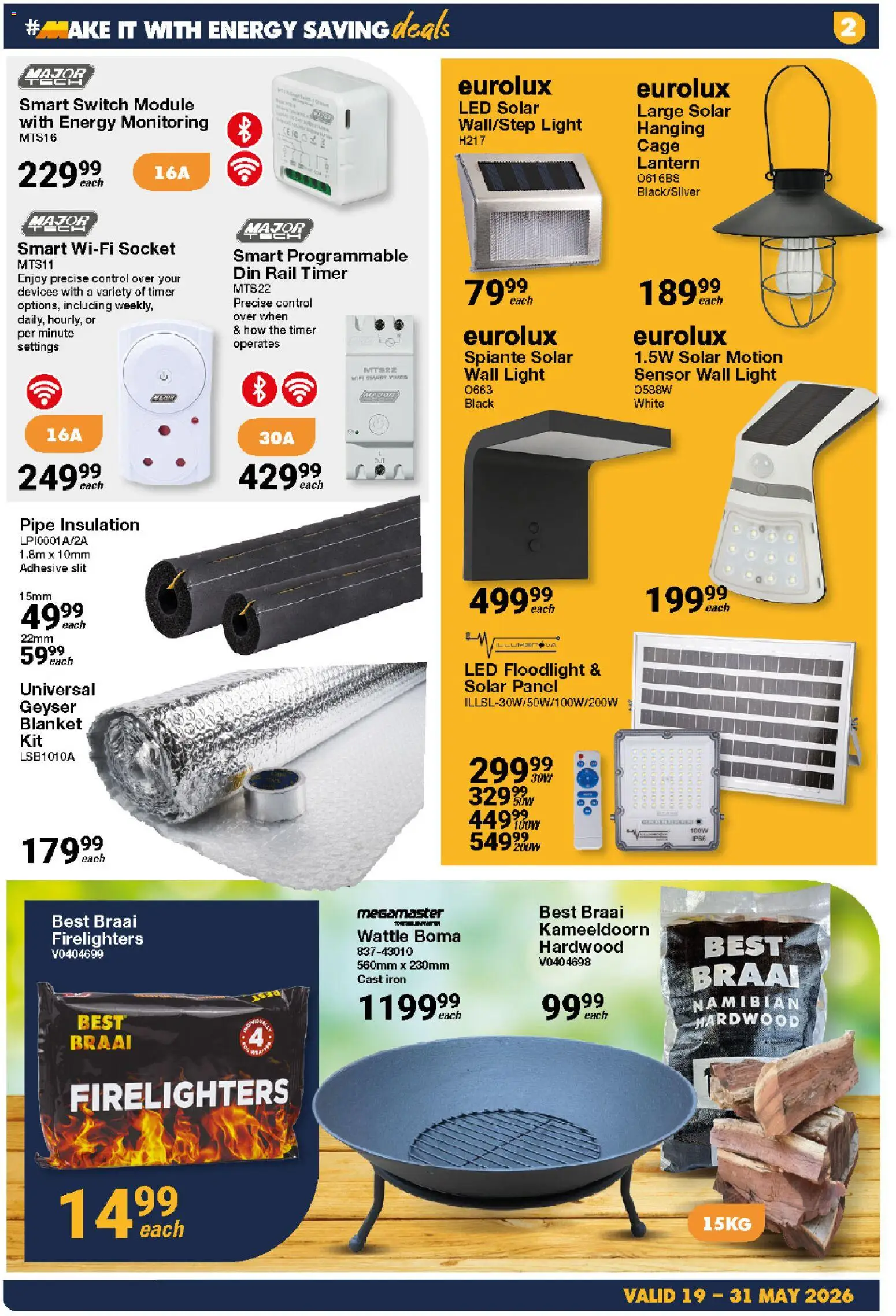 New MICA catalogue – valid from 19.05.2026 | Page: 2 | Products: Light, Adhesive, Geyser, Pipe