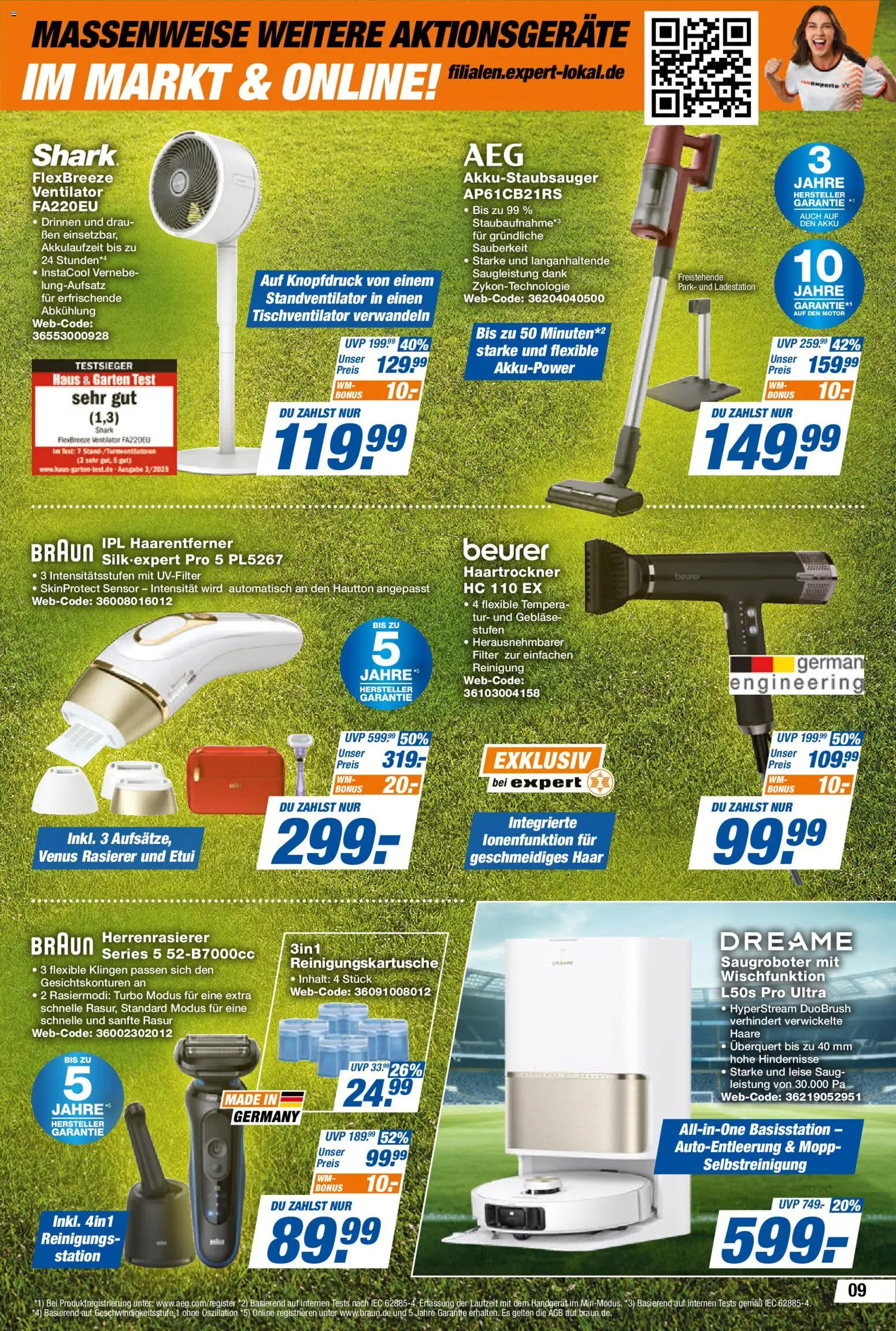 Expert Prospekt – gültig ab 29.05.2026 | Seite: 9 | Produkte: Ventilator, Rasierer, Haartrockner, Tür