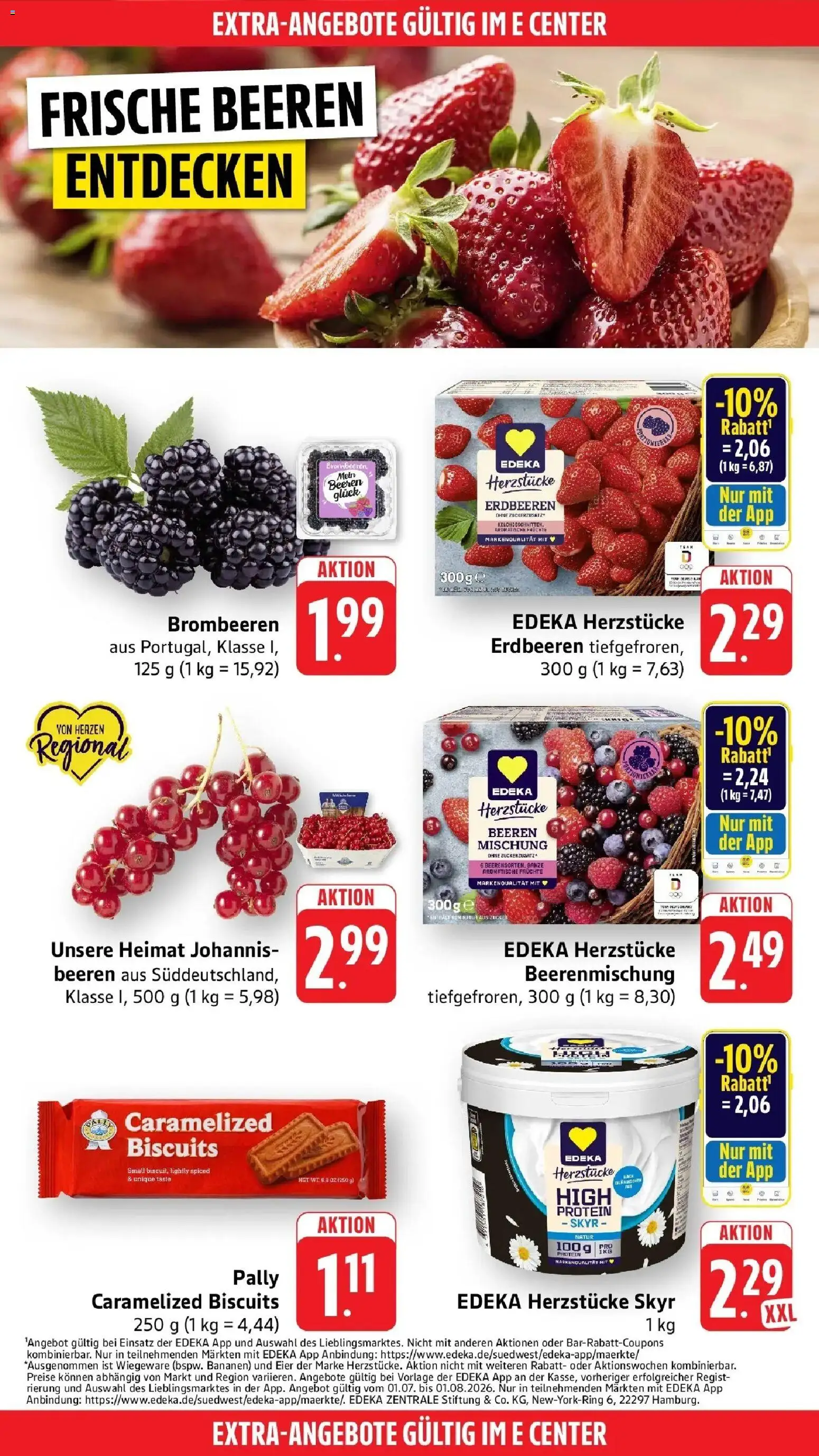 Edeka prospekt Heppenheim – gültig ab 13.07.2026 | Seite: 50 | Produkte: Eier, Bananen, Skyr, Erdbeeren