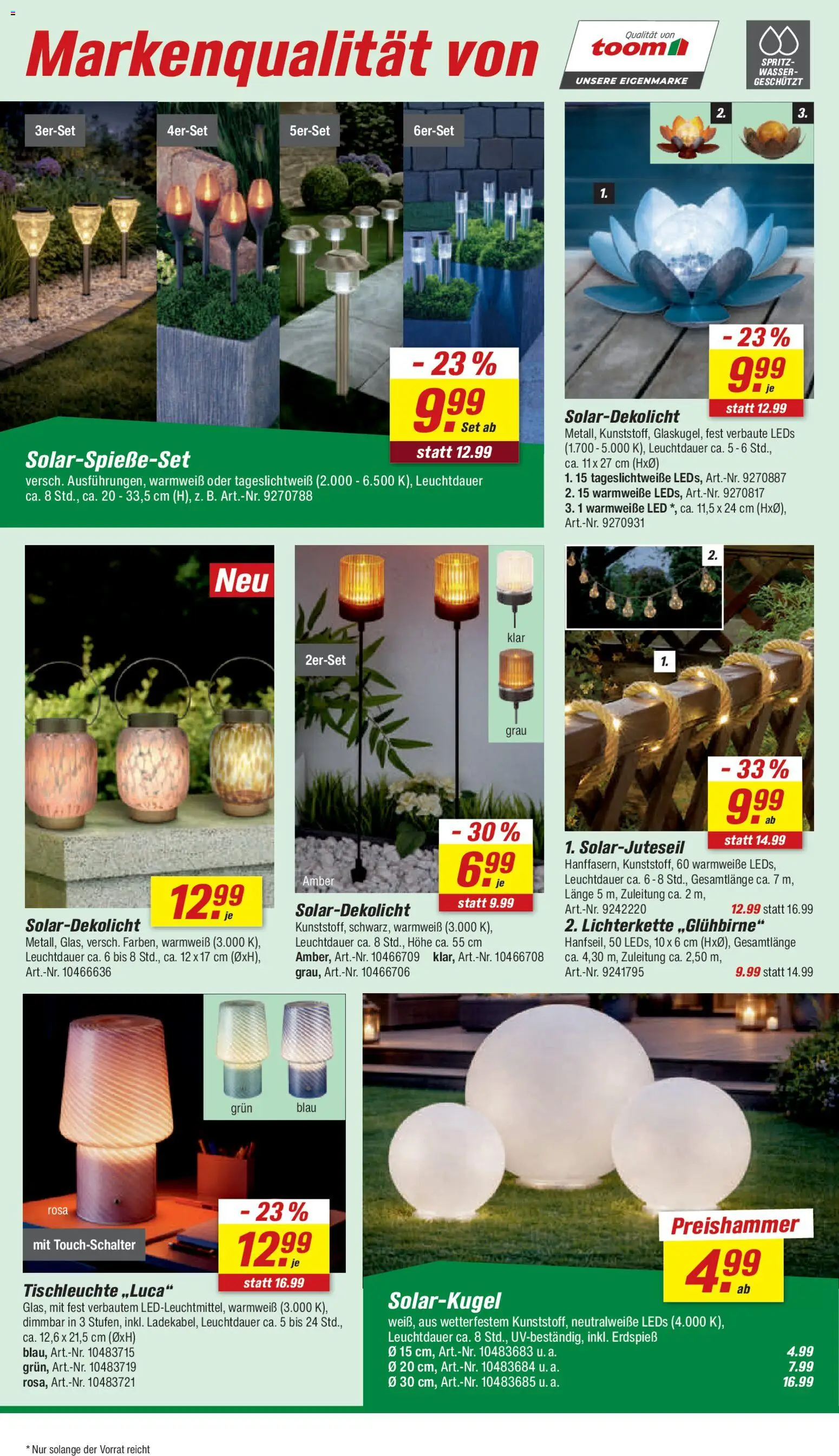 Toom Baumarkt Prospekt – gültig ab 18.07.2026 | Seite: 8 | Produkte: Wasser
