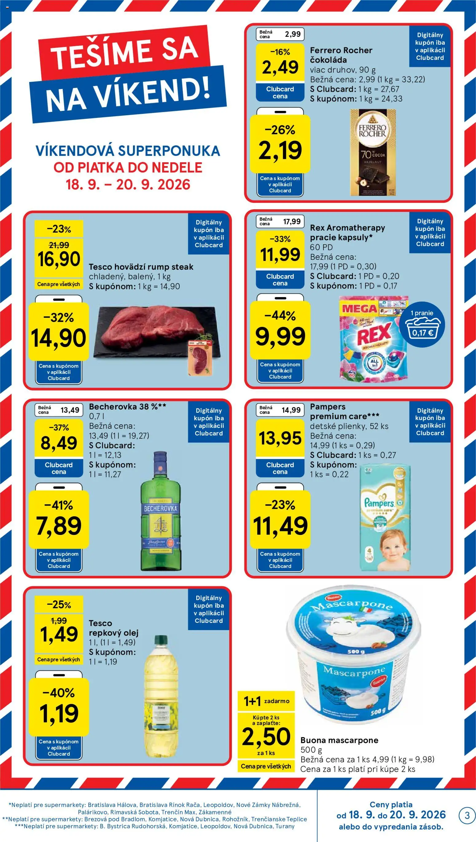Nové Tesco akcie – leták je platný od 16.09.2026 | Strana: 3