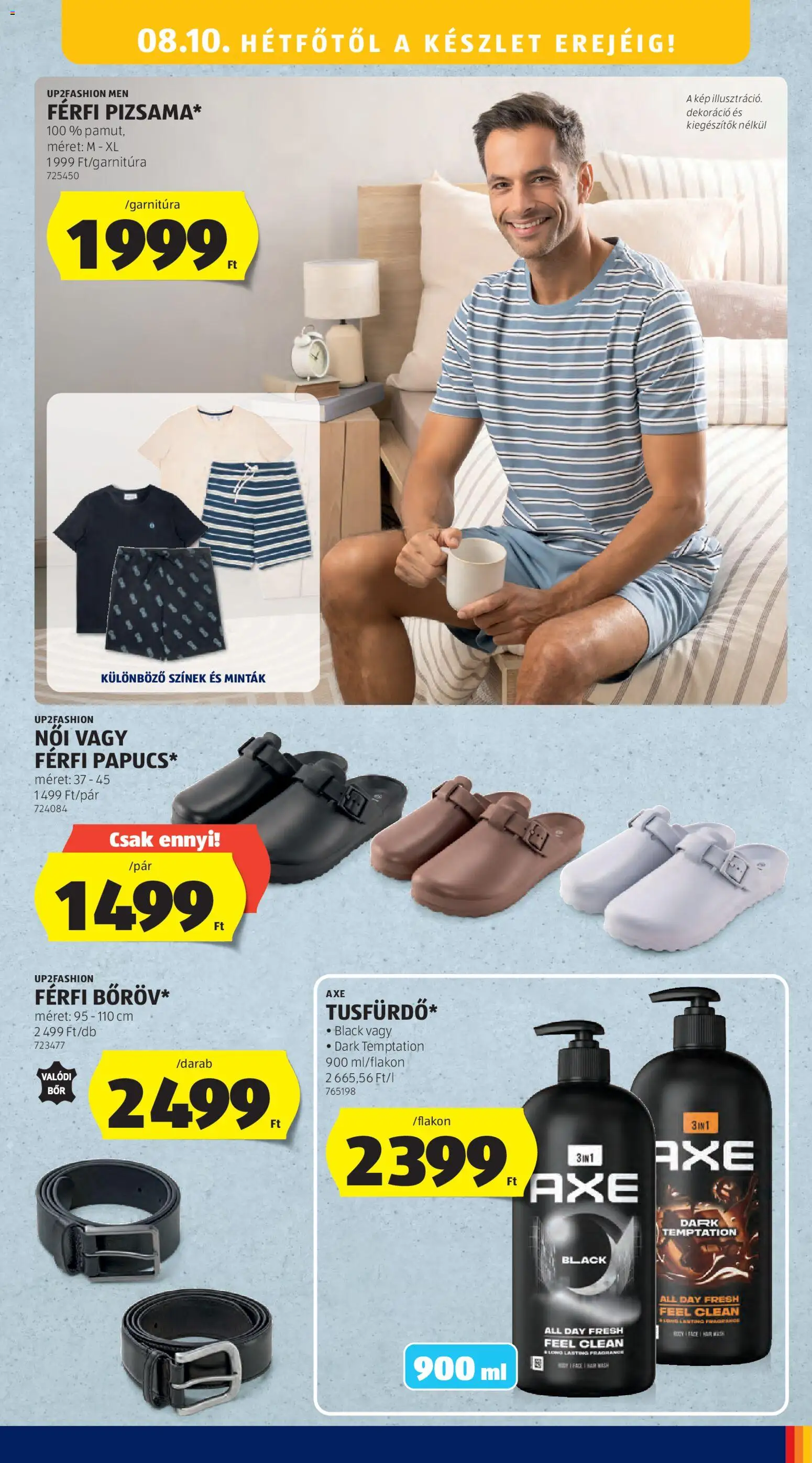 Aldi akciós ujság - amely érvényes a következő dátumtól: 2026.08.06. | Oldal: 43 | Termékek: Body, Axe, Dekoráció, Gél