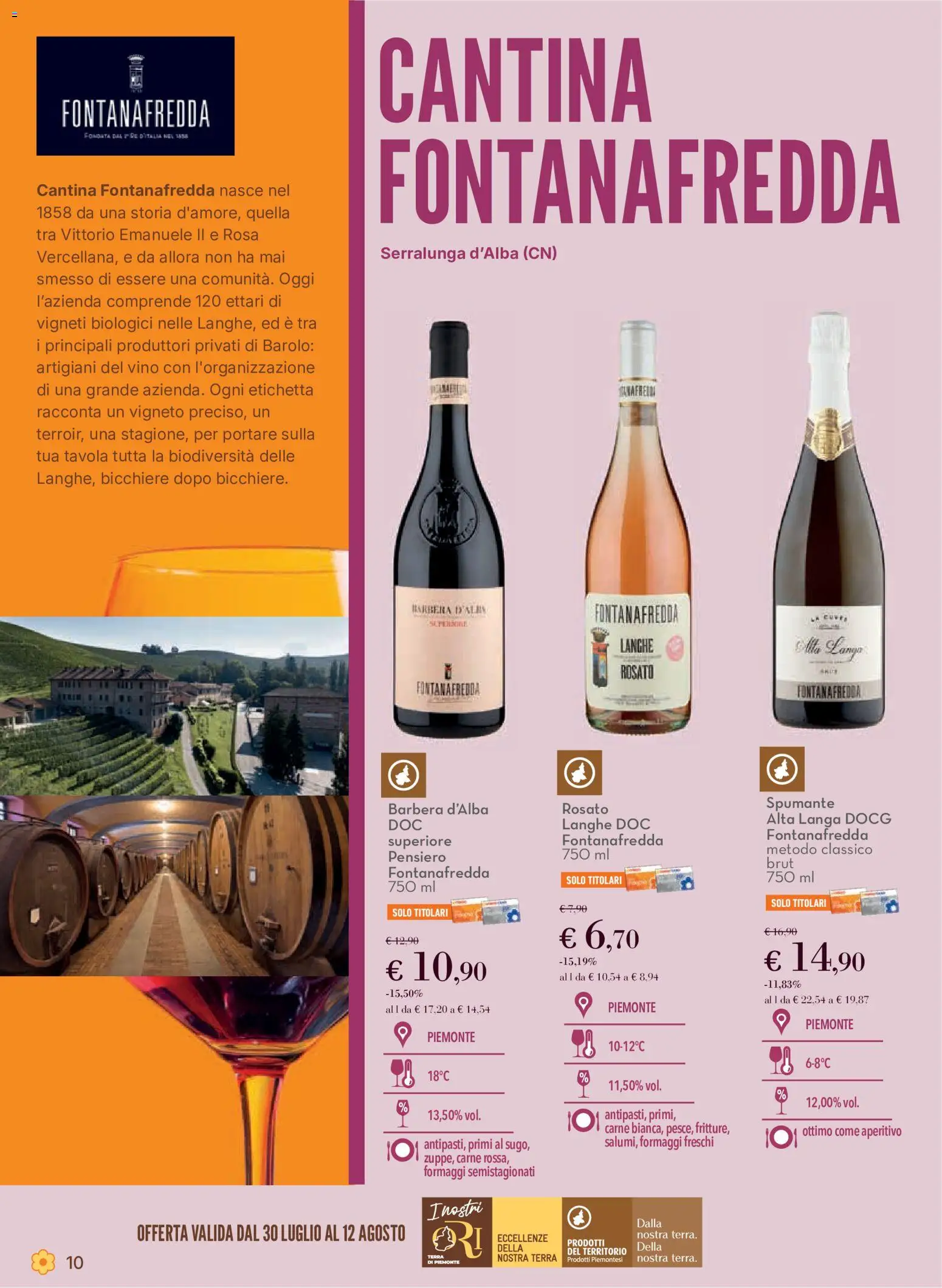 Volantino Conad del 30/07/2026 | Pagina: 10 | Prodotti: Vino, Spumante, Aperitivo, Terra