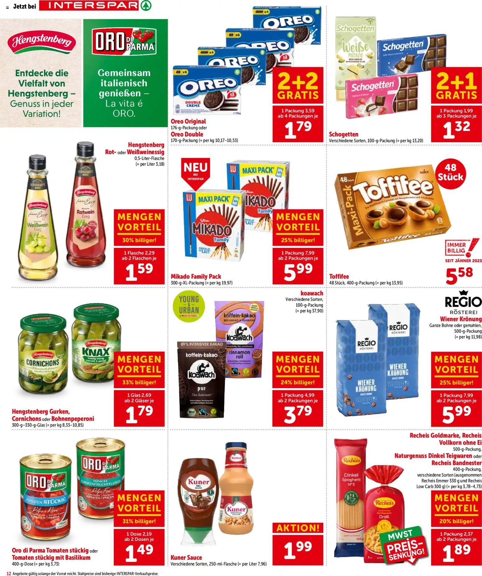 Interspar Flugblatt - Niederösterreich gültig ab 16.07.2026 | Seite: 13 | Produkte: Häränliha, Creme, Hajdina liszt, Tomaten