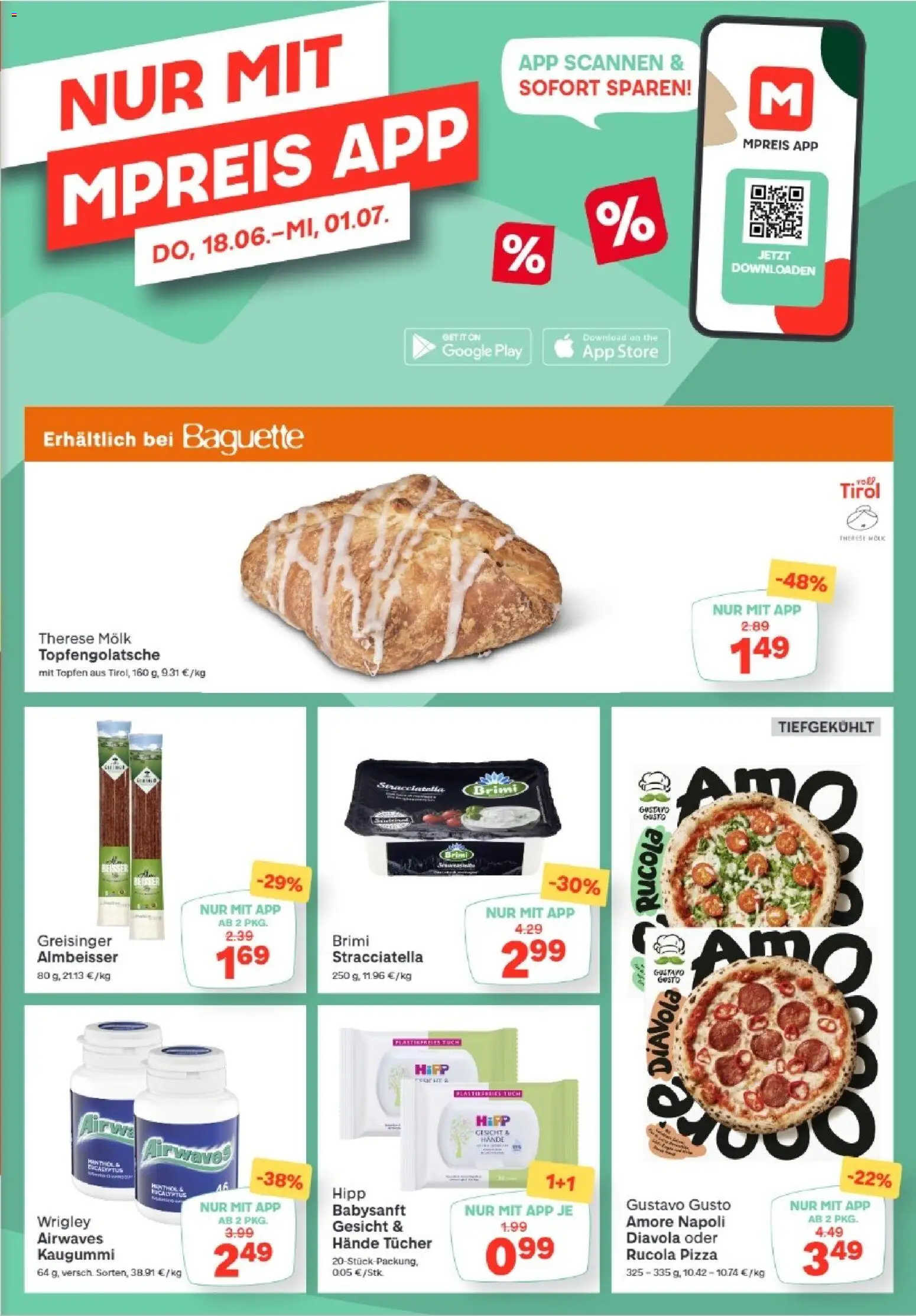 MPREIS Hohenems gültig ab 25.06.2026 | Seite: 13 | Produkte: Jääkaappipakastin, Pizza