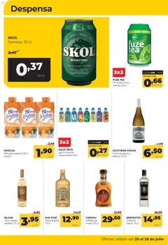 Vista previa Alimerka folleto válido desde el 20/07/2026 | Página: 14 | Productos: Vino, Té, Whisky, Agua mineral