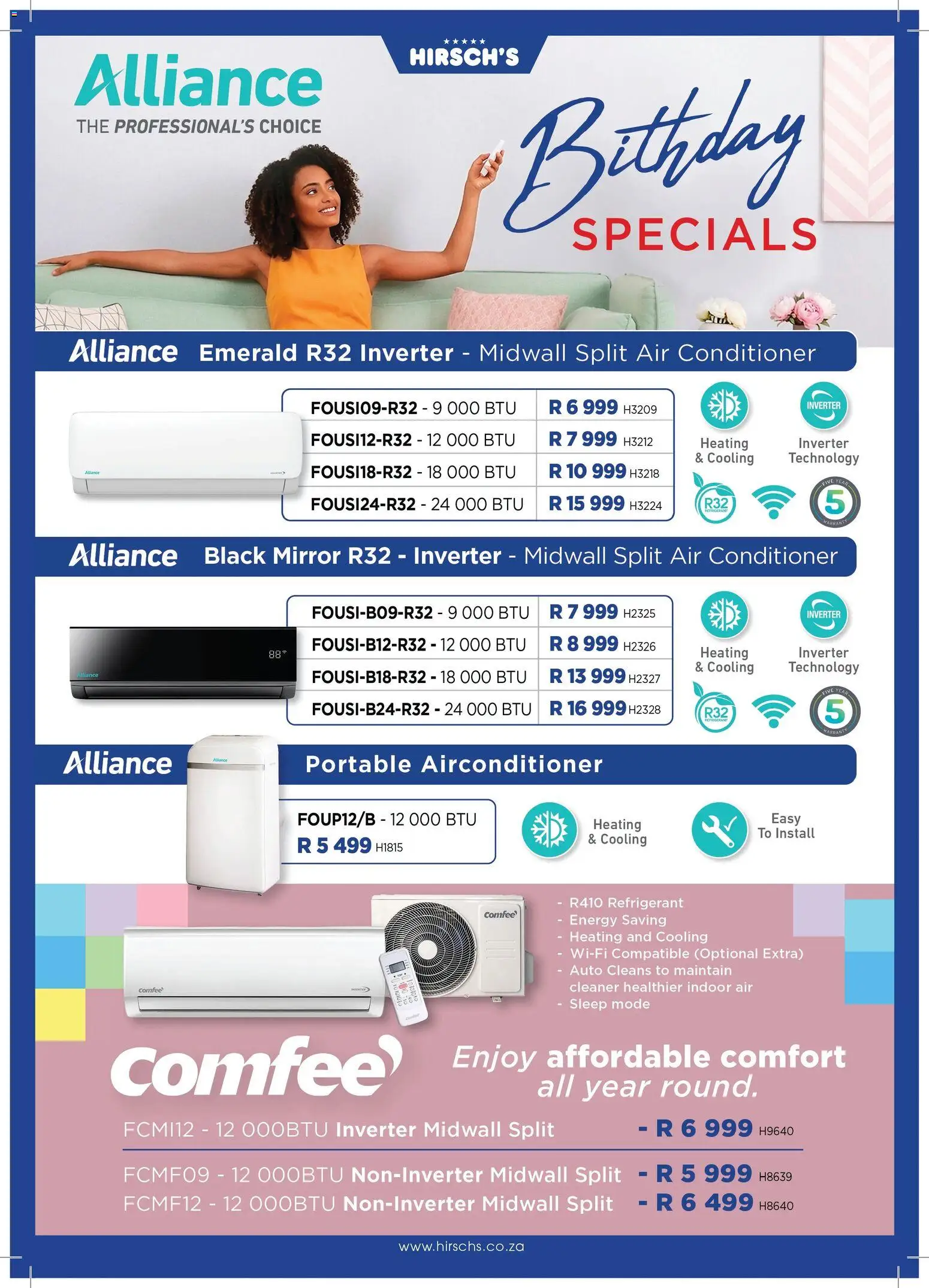 New Hirsch's catalogue – valid from 21/08/2026 | Page: 44 | Products: Air conditioner, Mirror, Conditioner