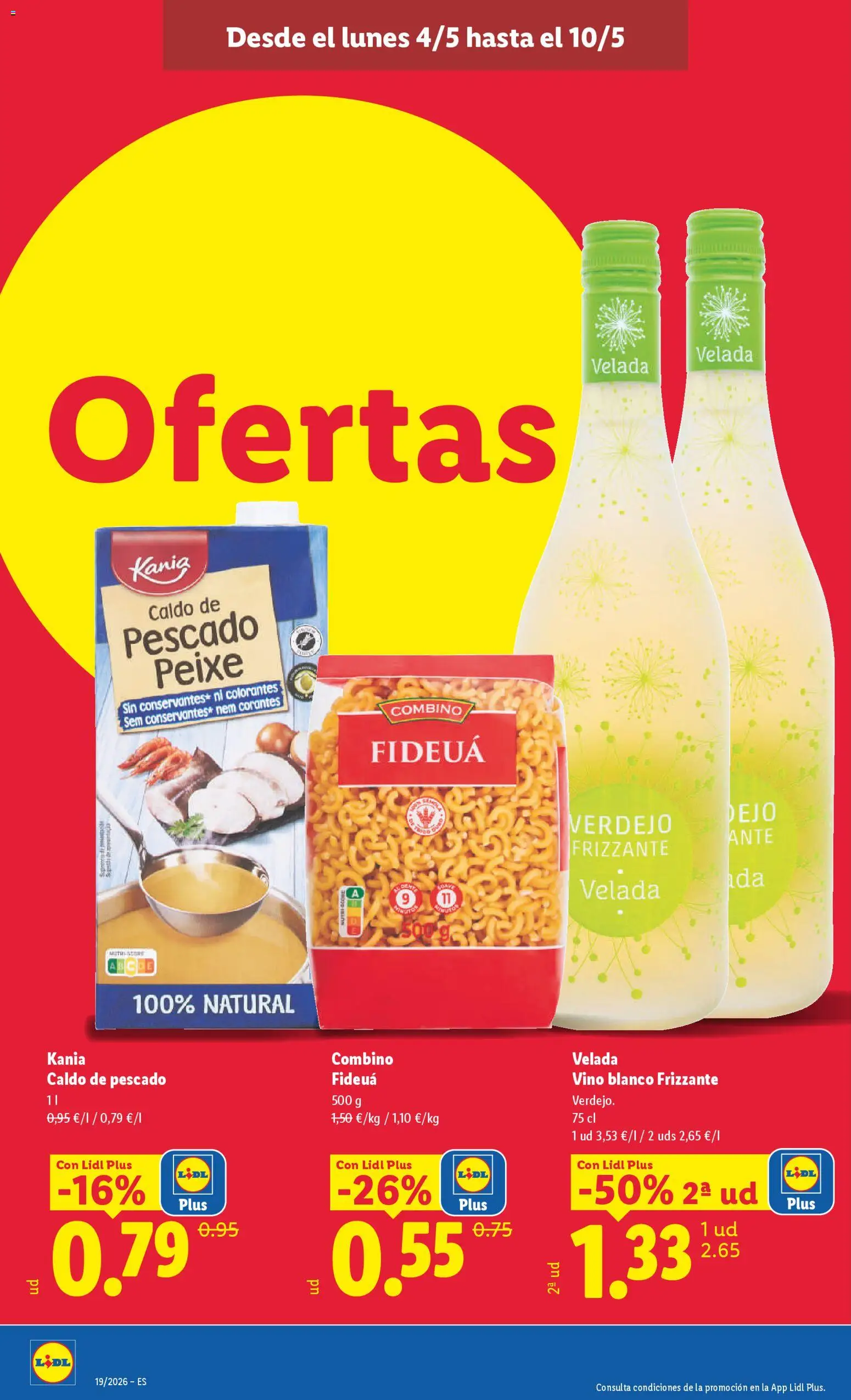 Lidl folleto │ válido desde el 04.05.2026 | Página: 14 | Productos: Vino, Pescado, Pasta