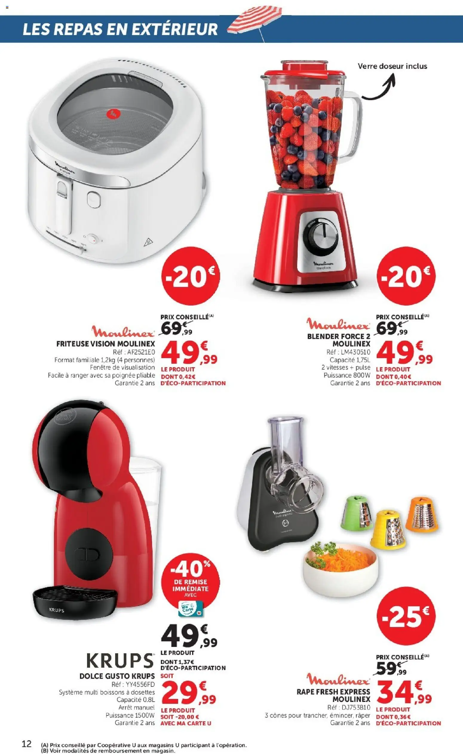 {H1} | Page: 12 | Produits: Blender, Dolce Gusto, Krups, Cônes