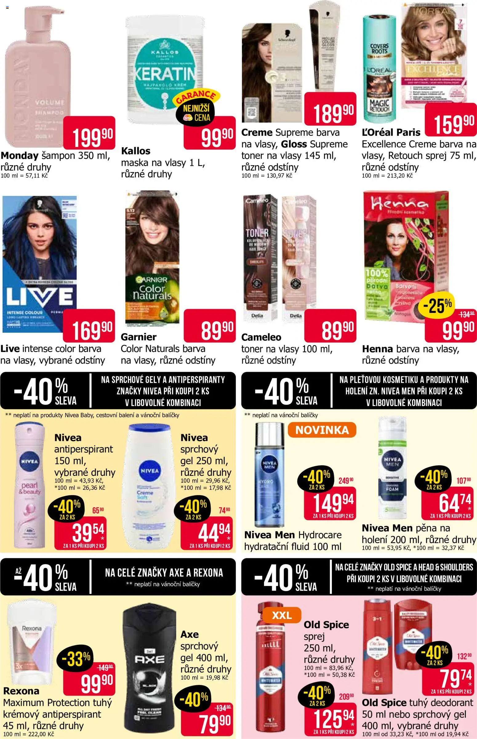 TETA Drogerie leták od 08.10.2026 | Strana: 8 | Produkty: Sprchový gel, Antiperspirant, Henna, Rexona