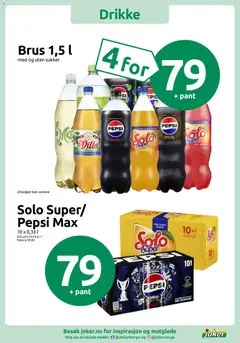 Forhåndsvisning av Joker kundeavis gyldig fra 21/09/2026 | Side: 11 | Produkter: Pepsi Max, Sukker, Solo Super, Pepsi