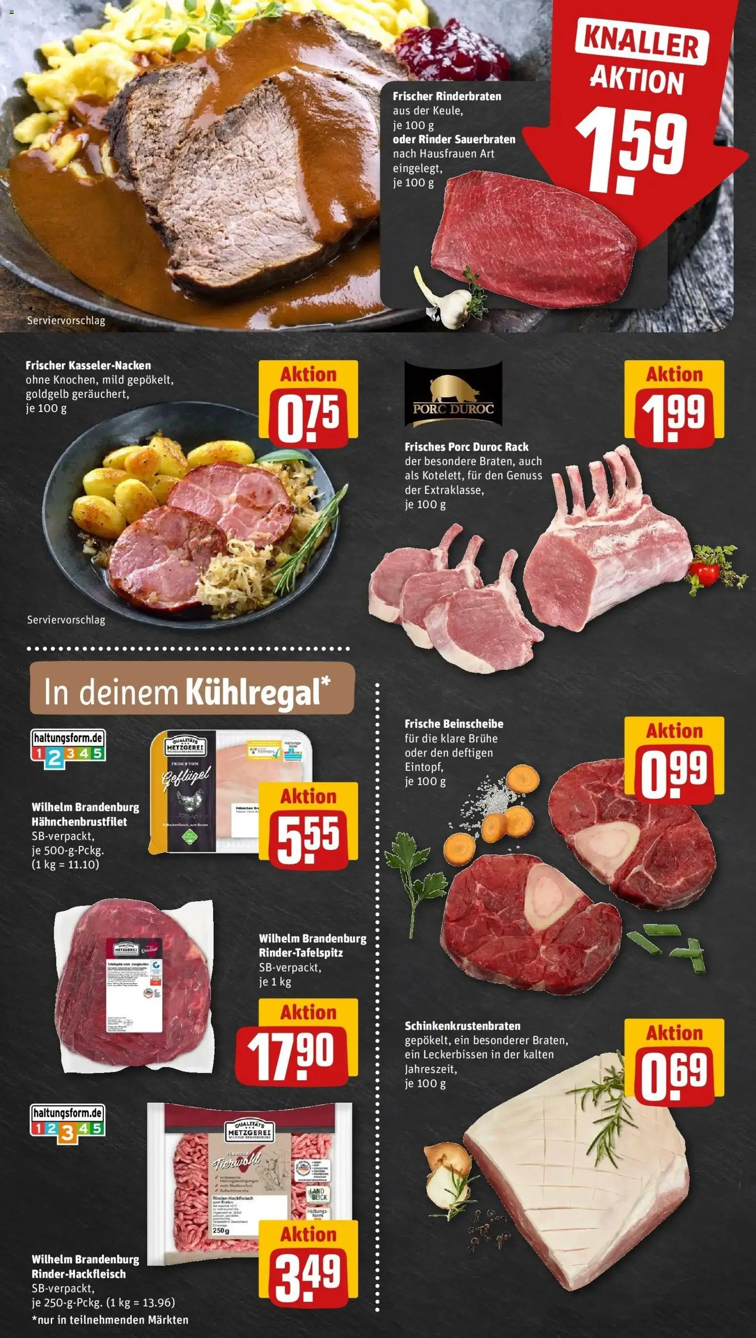 Rewe Prospekt Coesfeld	 – gültig ab 09.03.2026 | Seite: 6 | Produkte: Rinderbraten, Hackfleisch