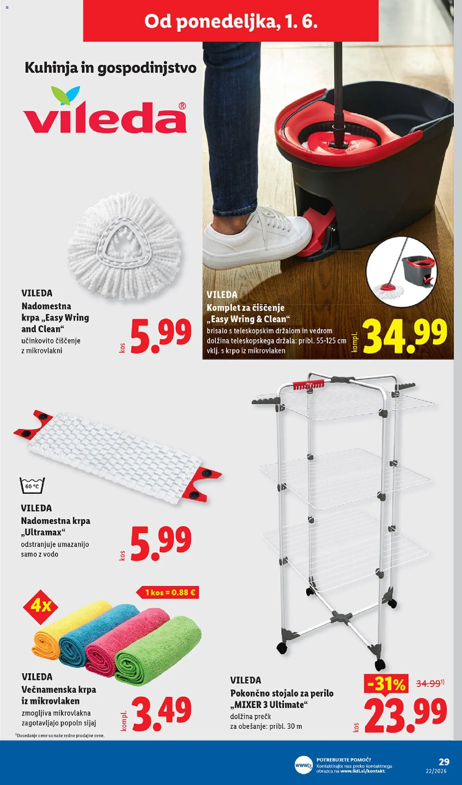 Novi Lidl katalog ponudbe – veljaven od 28.05.2026 | Stran: 61 | Izdelki: Kuhinja, Kos