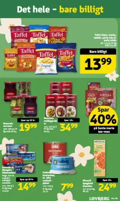 Løvbjerg - Tilbudsavis uge 19 gyldig fra 01.05.2026 | Side: 17 | Produkter: Pølser, Spaghetti, Makrel, Leverpostej