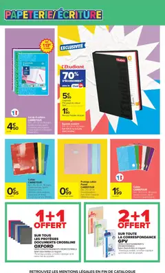 Carrefour - Prévisualisation de Carrefour catalogue valide à partir de 21/07/2026 | Page: 73 | Produits: Couverture, Notebook