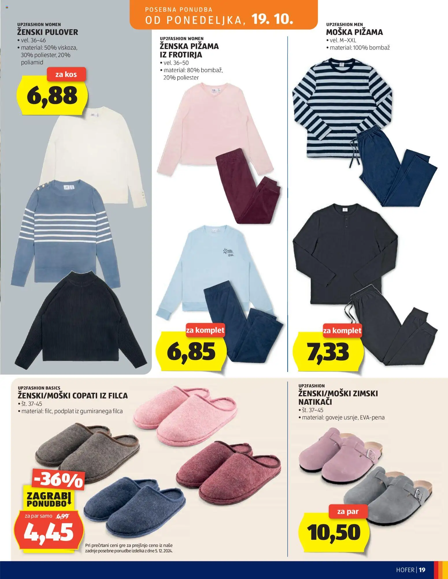 Novi Hofer katalog ponudbe – veljaven od 14.10.2026 | Stran: 19