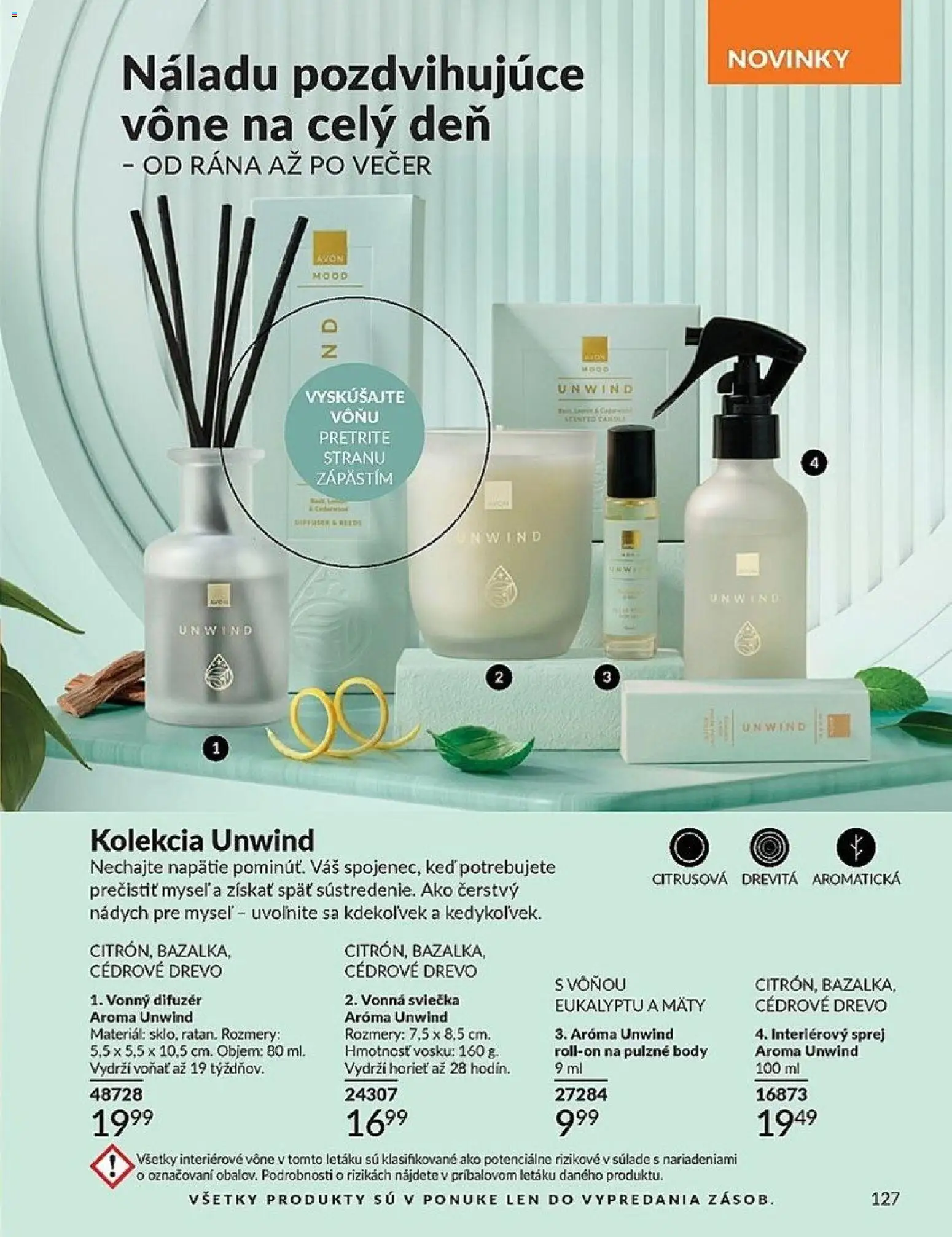 Nové Avon akcie – leták je platný od 01.06.2026 | Strana: 127 | Produkty: Difúzer