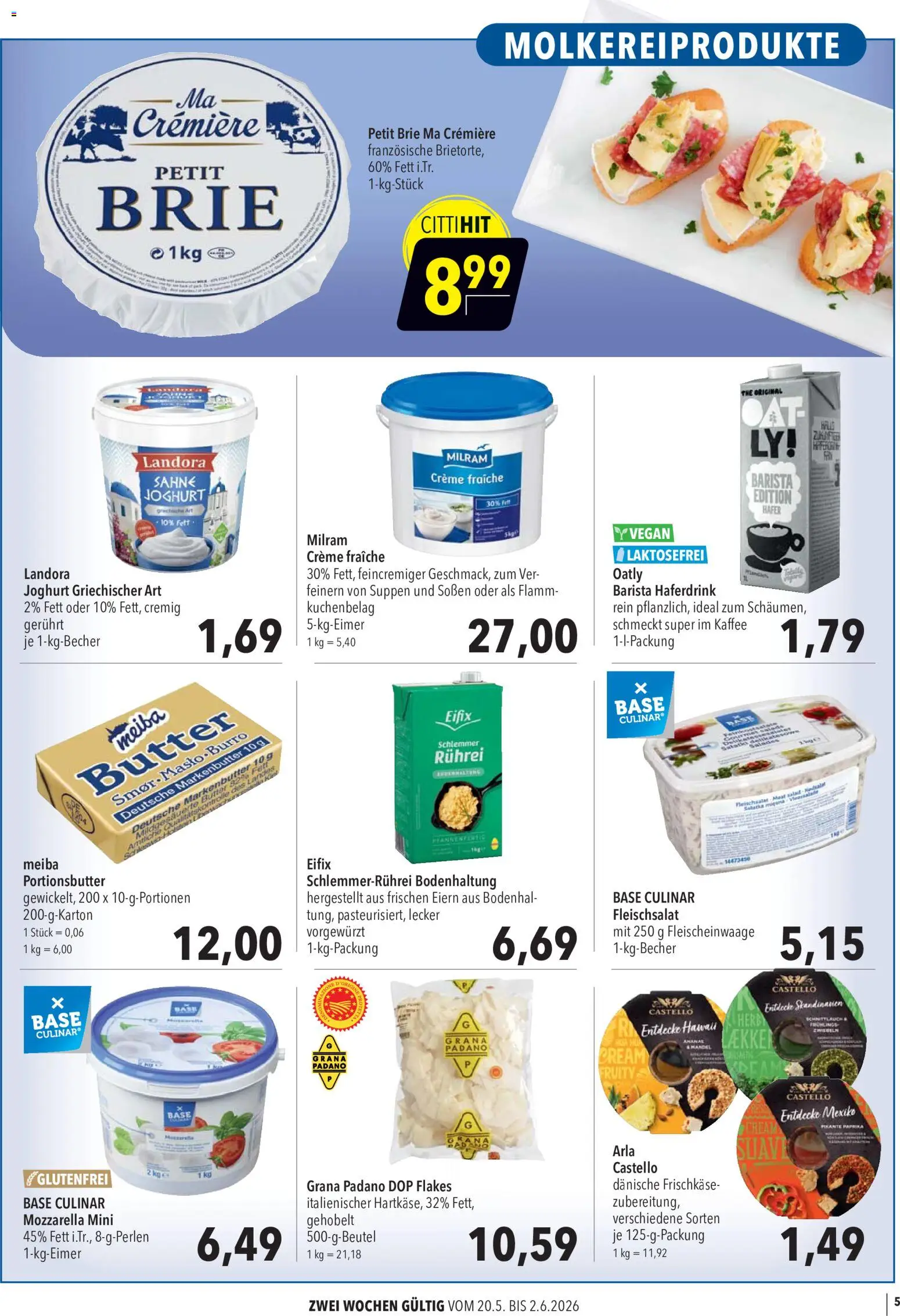 CITTI Markt Aktuelle Angebote für Profis – gültig ab 20.05.2026 | Seite: 5 | Produkte: Joghurt, Kaffee, Creme, Oatly