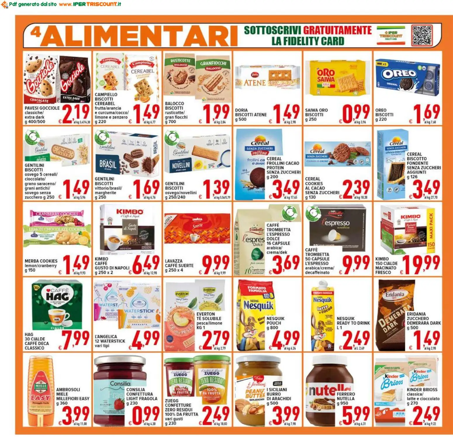 Volantino Ipertriscount del 10/06/2026 | Pagina: 4 | Prodotti: Caffè, Tè, Fiocchi, Macinato