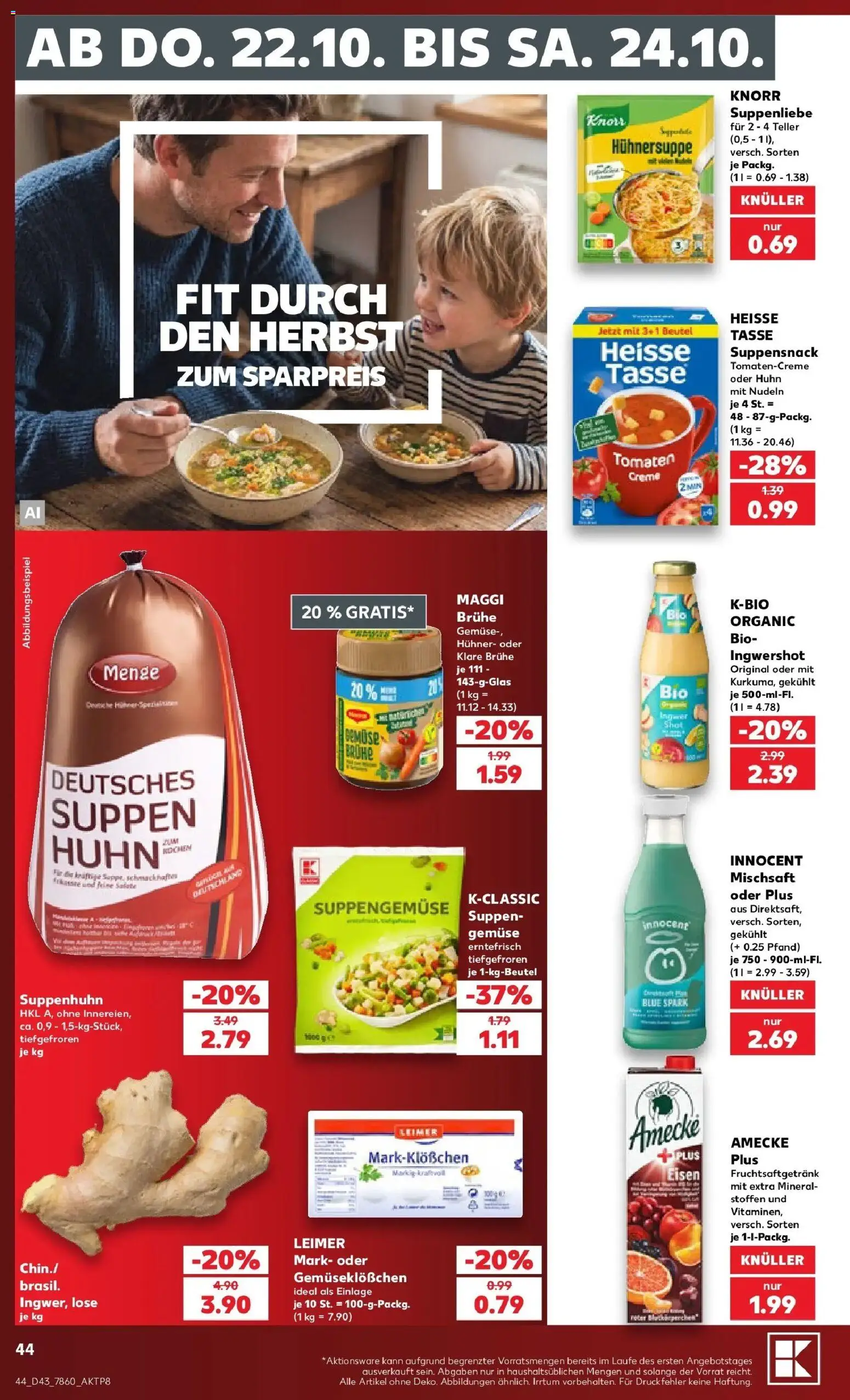 Prospekt Kaufland ab 19.10.2026 » Angebote Online zum Blättern | Seite: 48 | Produkte: Maggi, Knorr, Brühe, Creme