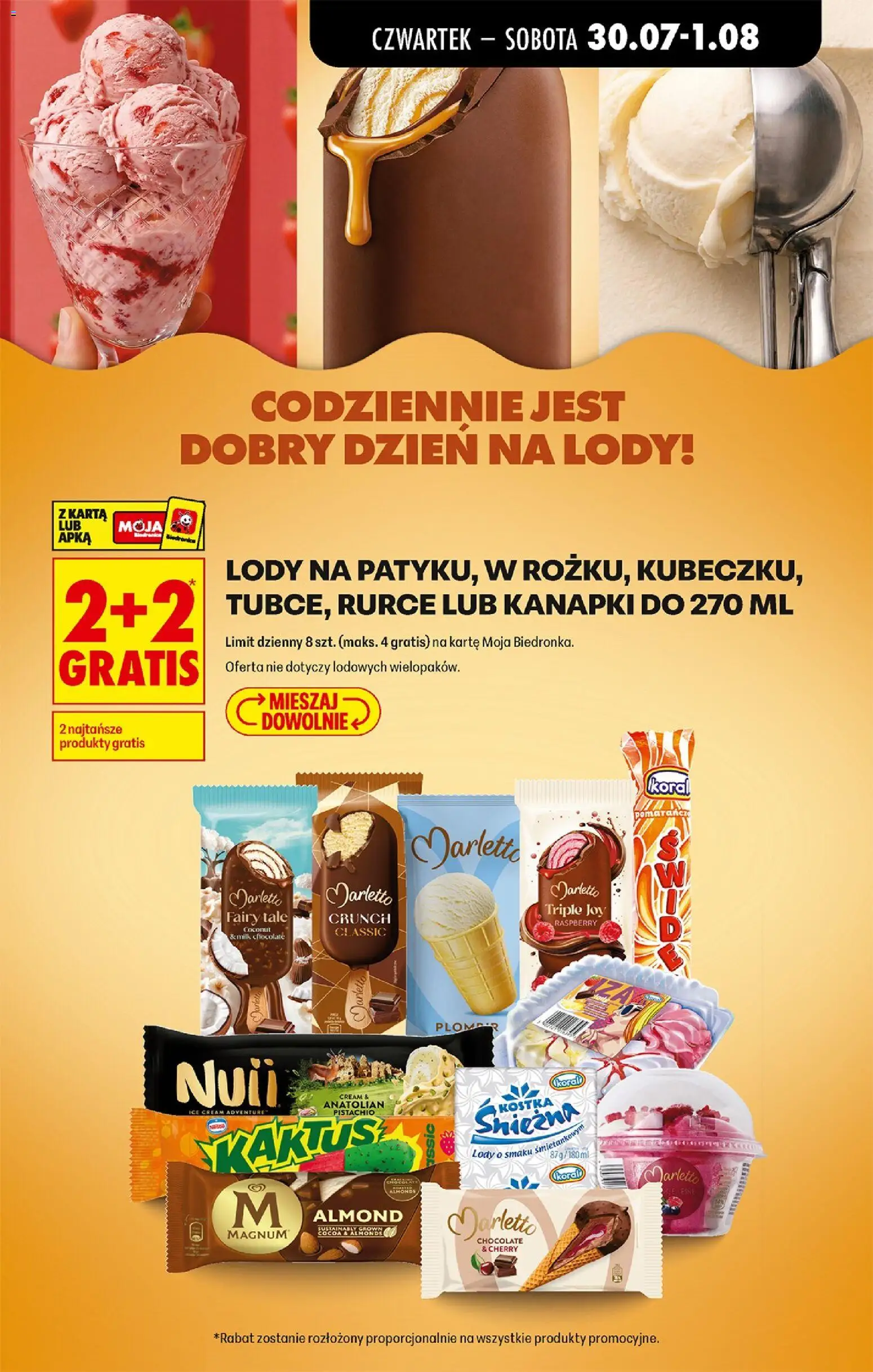 Biedronka Polsko leták - Codziennie niskie ceny od 30.07.2026 | Strana: 23 | Produkty: Magnum, Milk chocolate