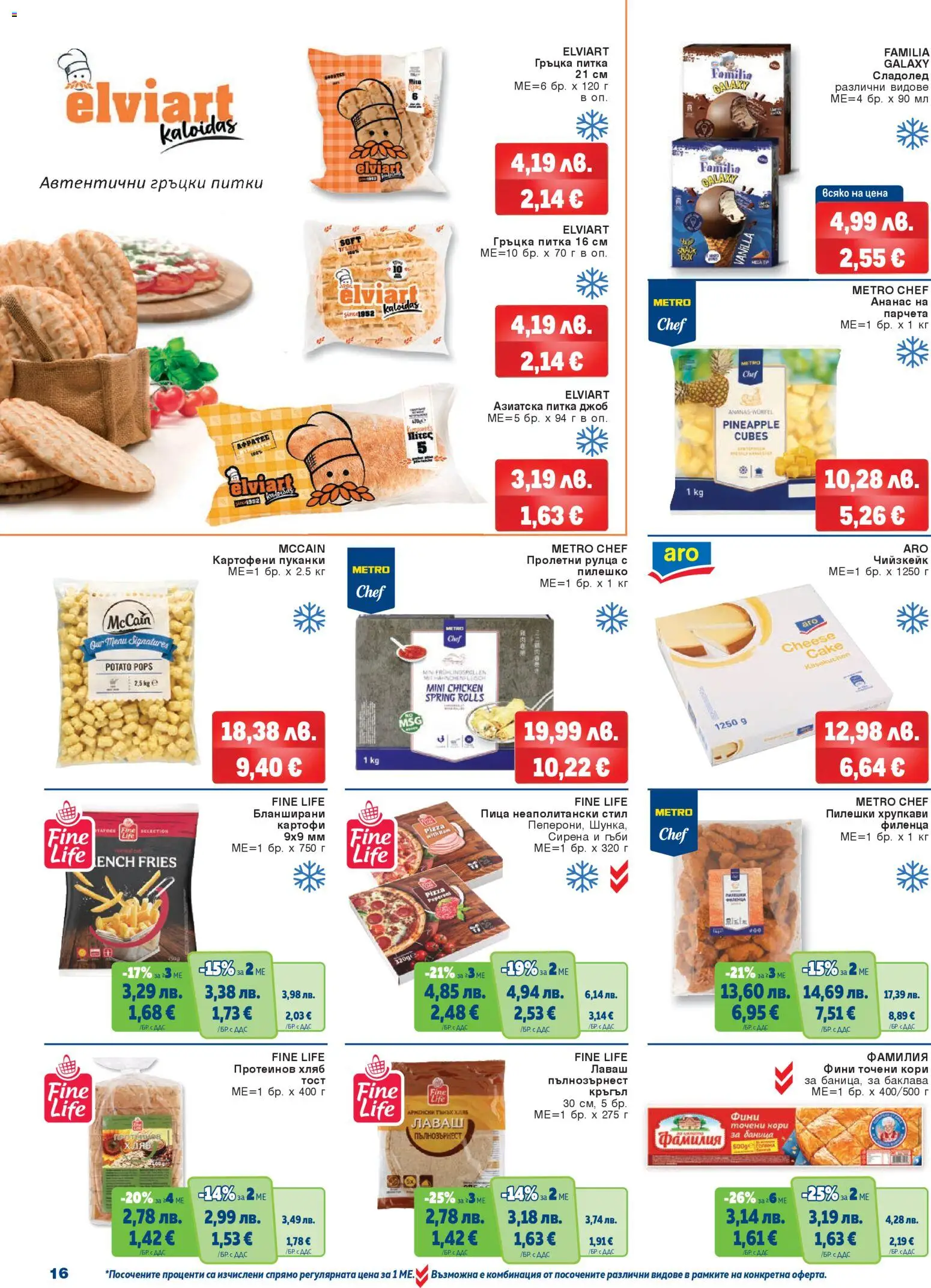{H1} | Страница: 16 | Продукти: Пица, Сладолед, Гръцка питка, Marhabélszín