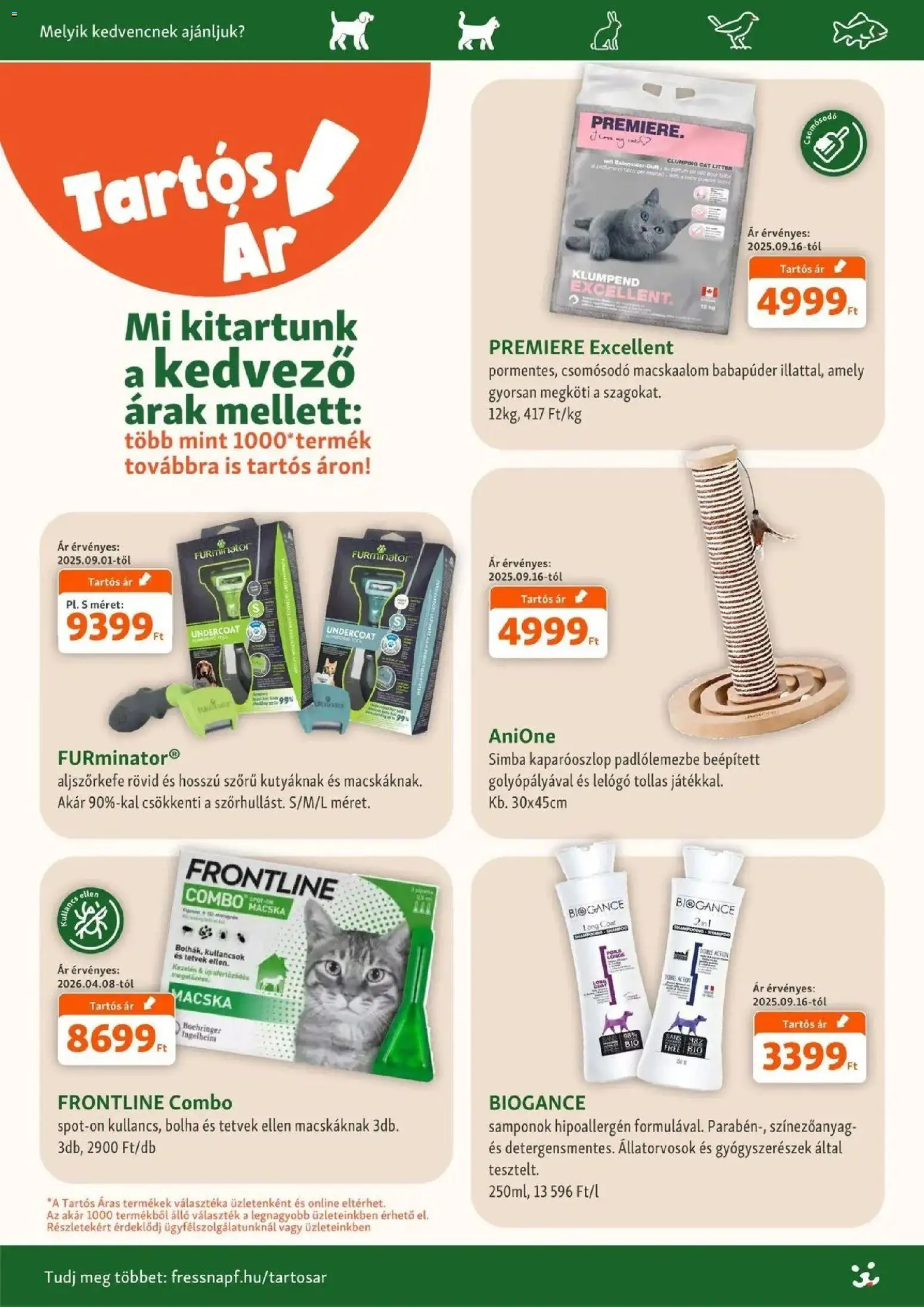 Fressnapf akciós ujság - amely érvényes a következő dátumtól: 2026.09.01. | Oldal: 3